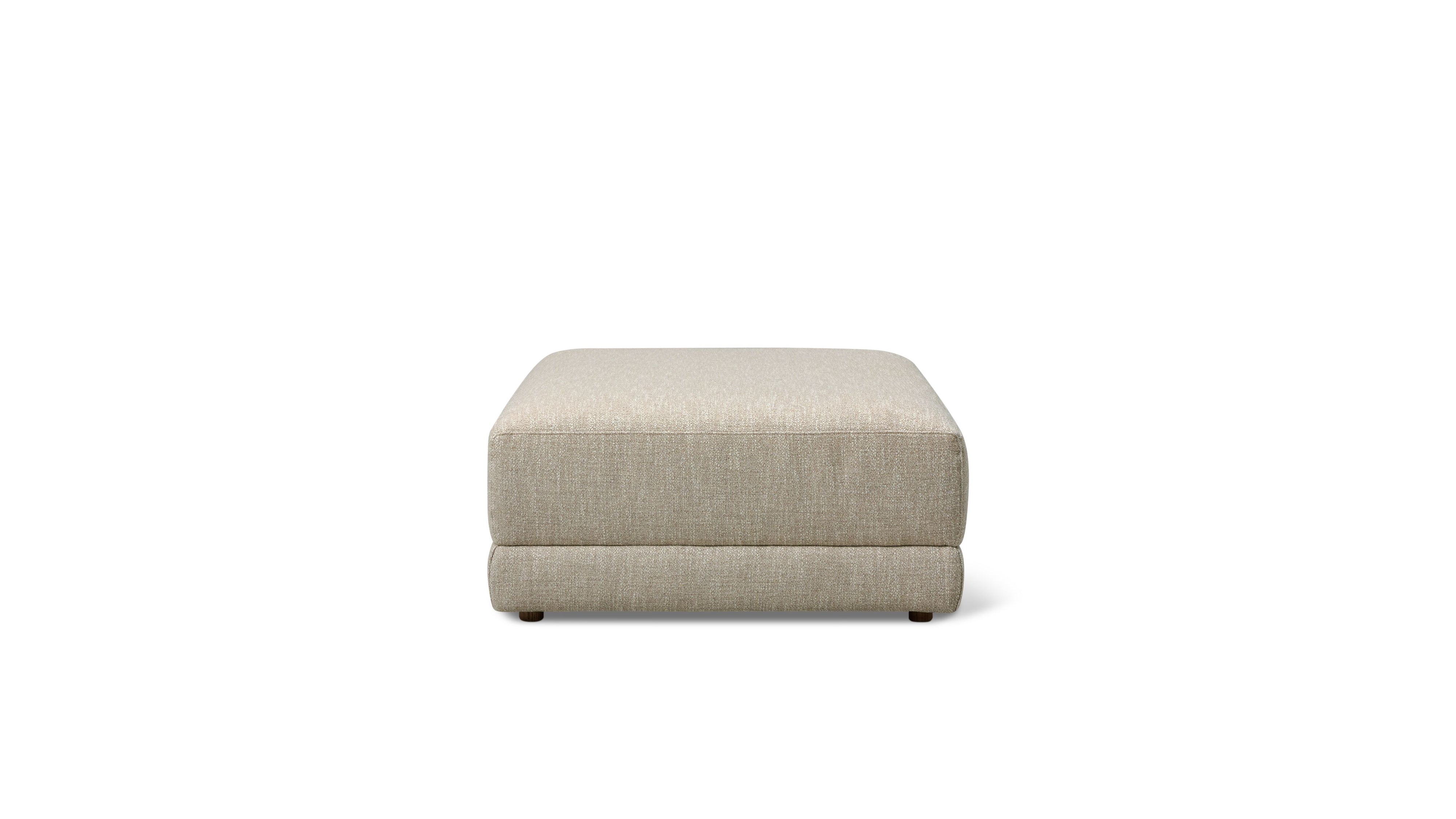 Wind Down Ottoman, Flax
