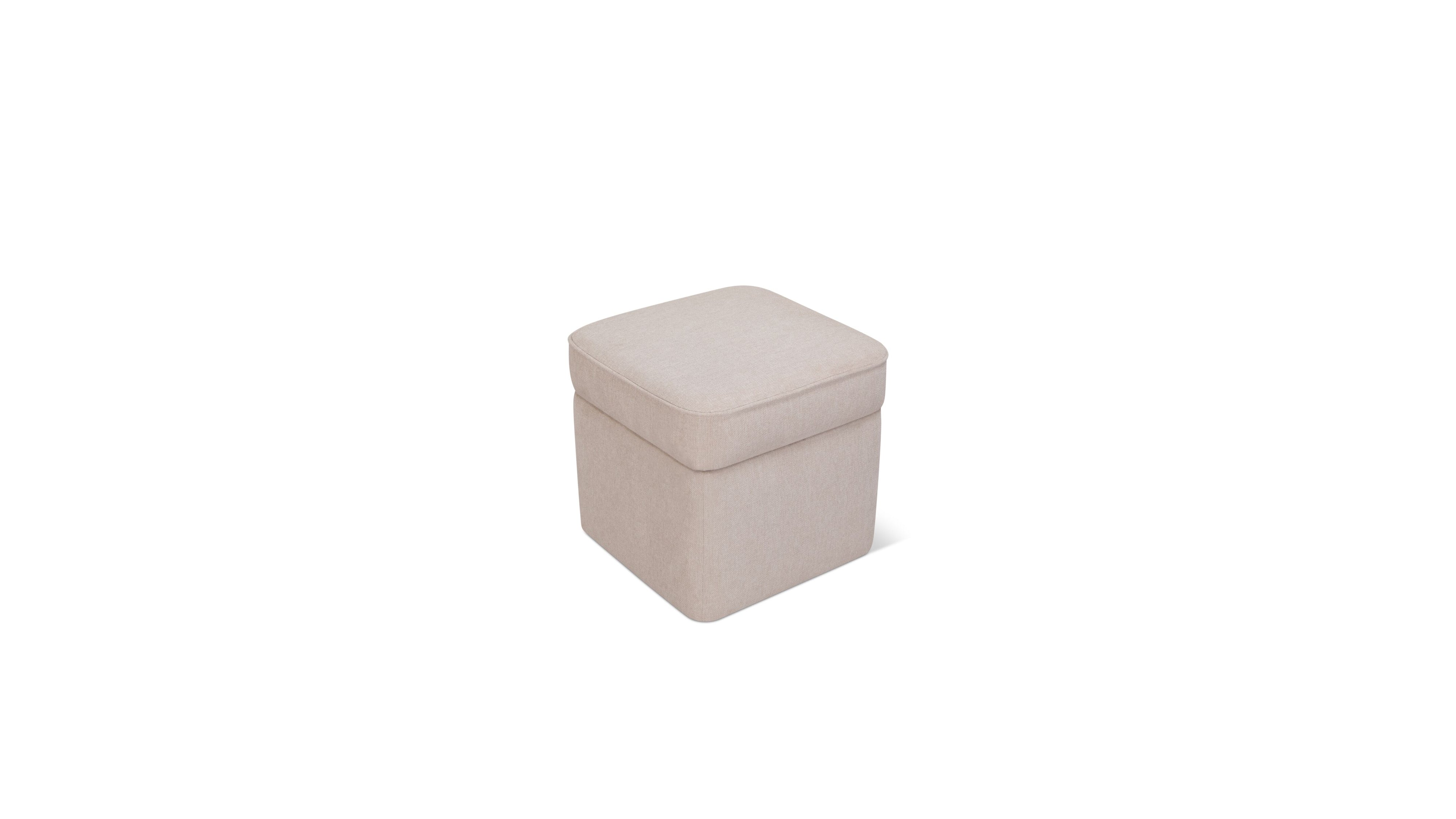 Pod Storage Ottoman, Small, Latte
