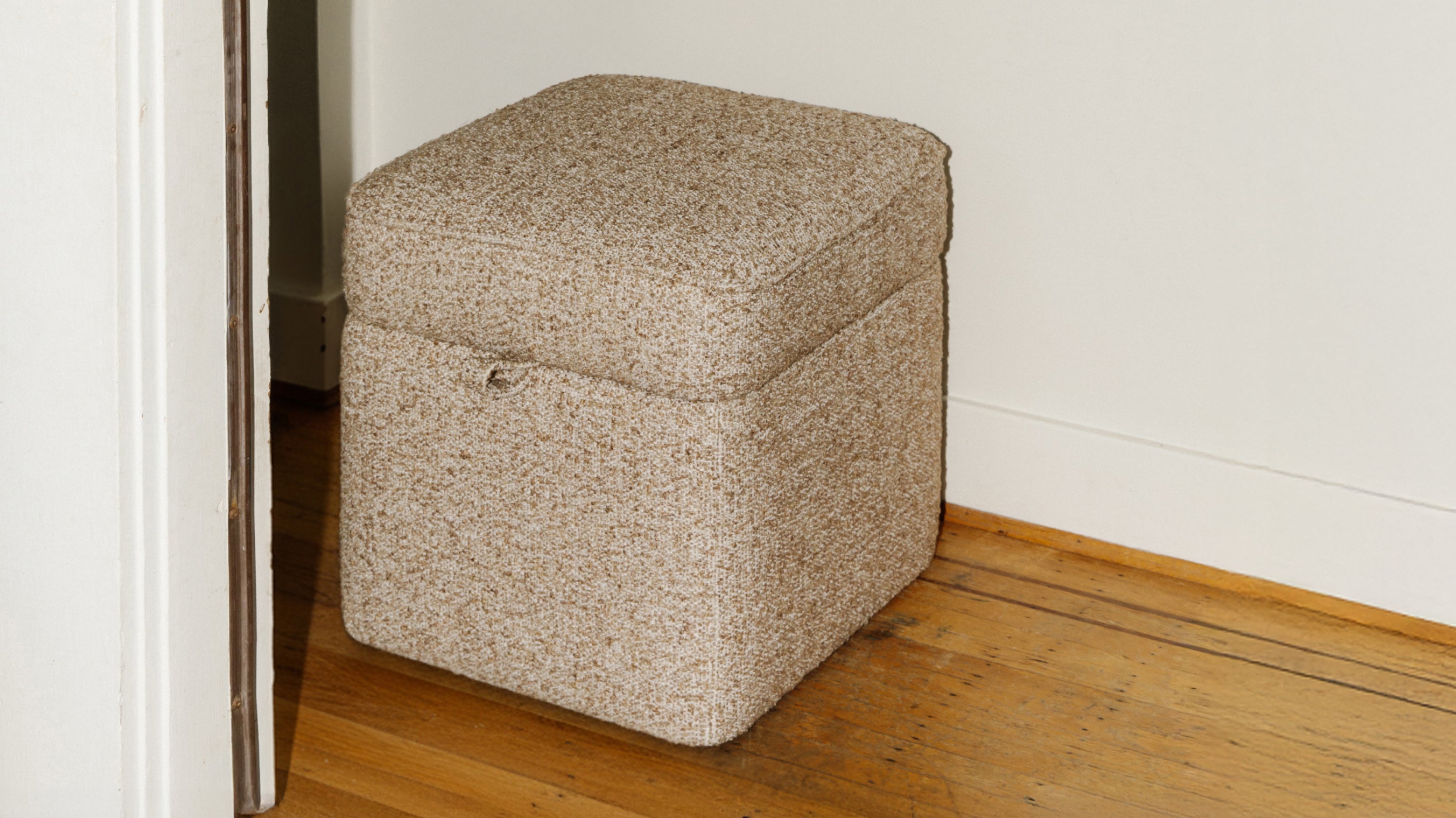 Pod Storage Ottoman, Small, Latte