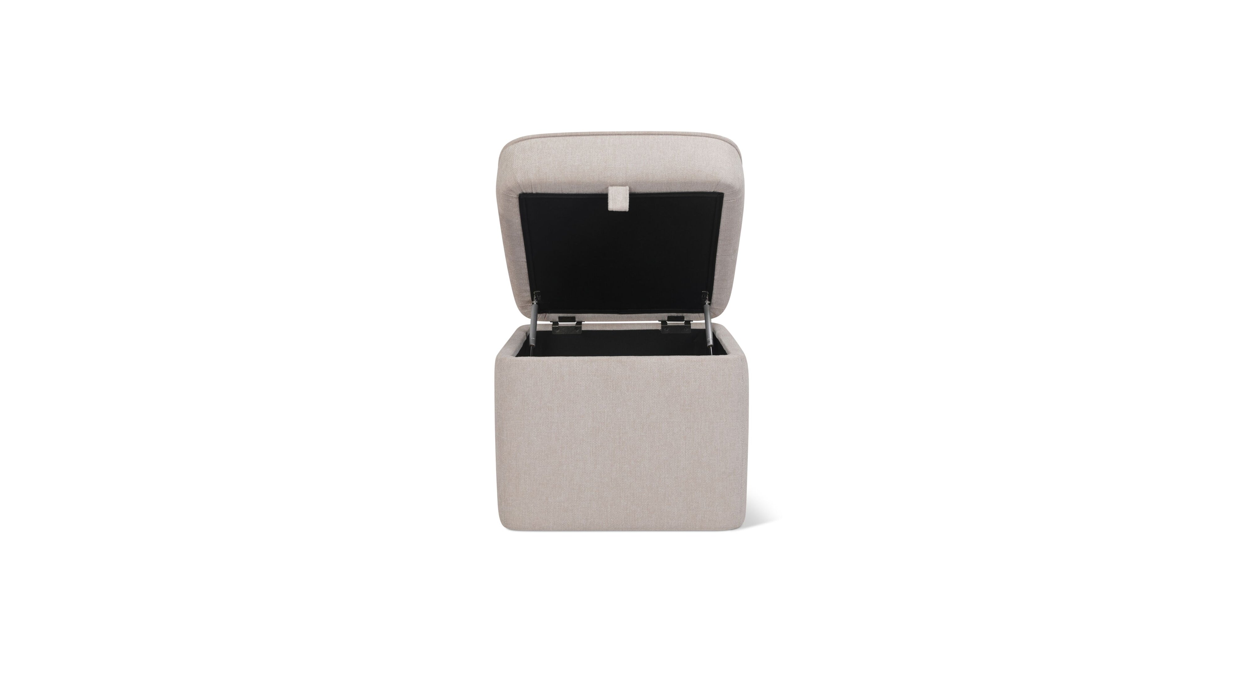 Pod Storage Ottoman, Small, Latte