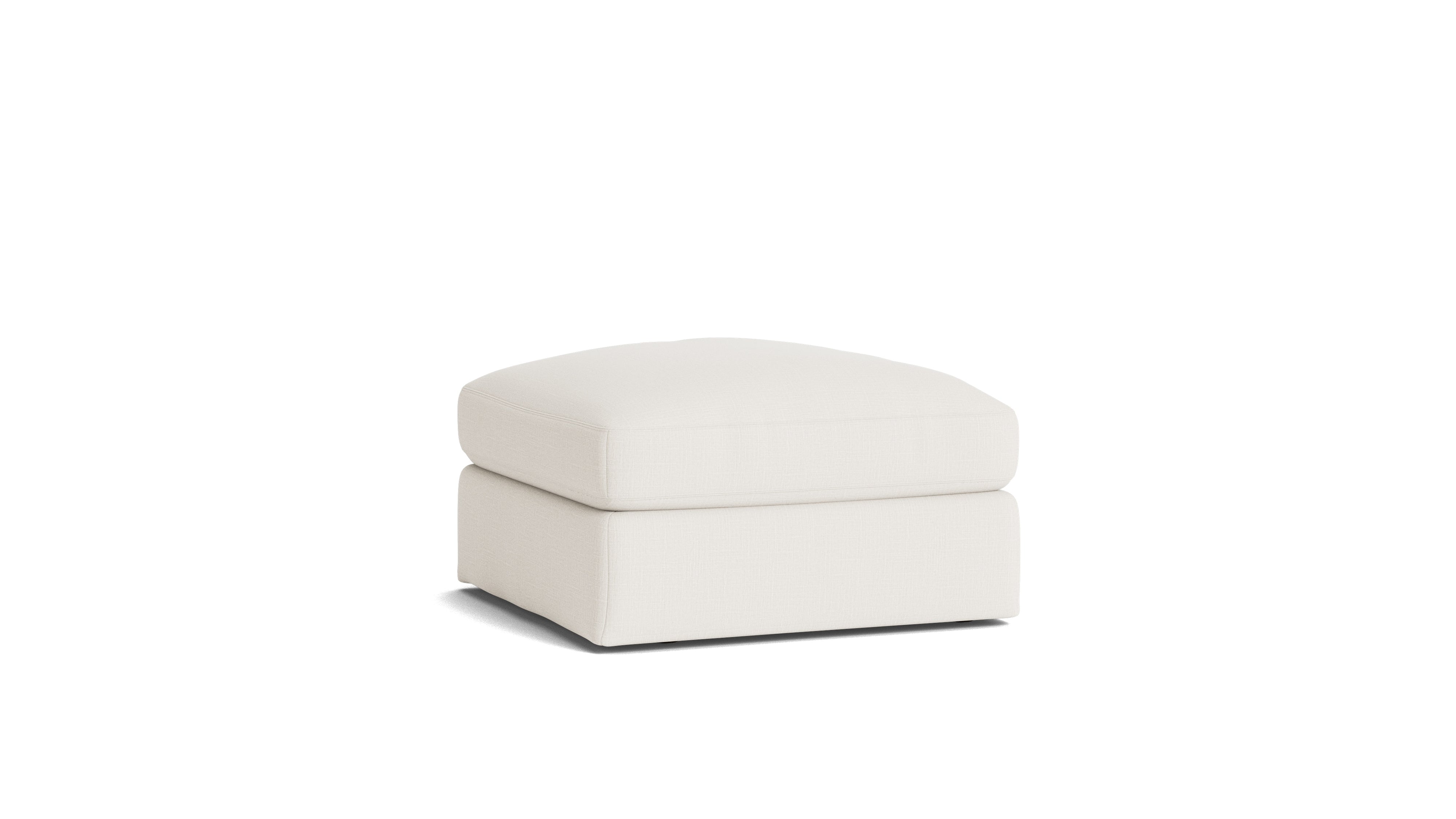Get Together™ Ottoman, Standard, Cream Linen