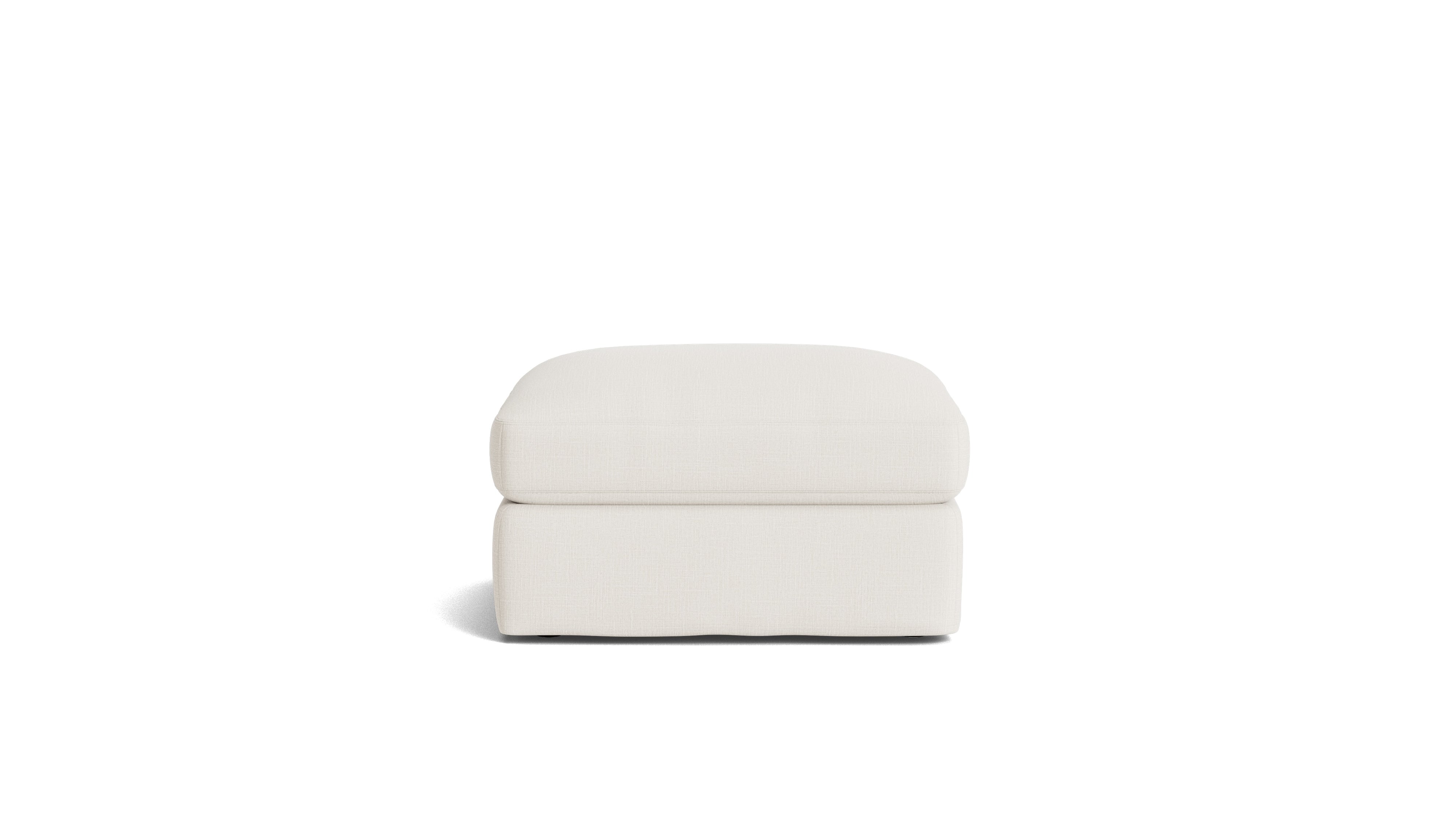 Get Together™ Ottoman, Standard, Cream Linen