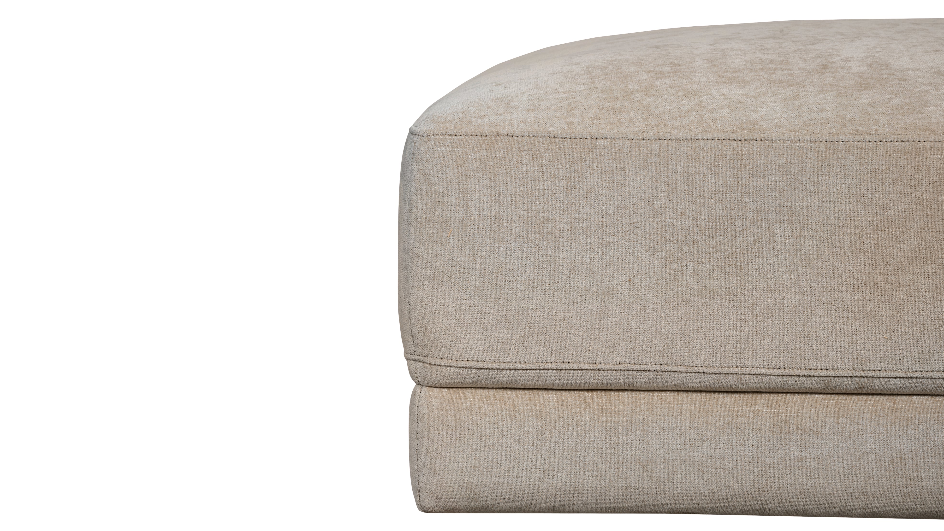 Soft Spot Ottoman, Cashew - Image 5