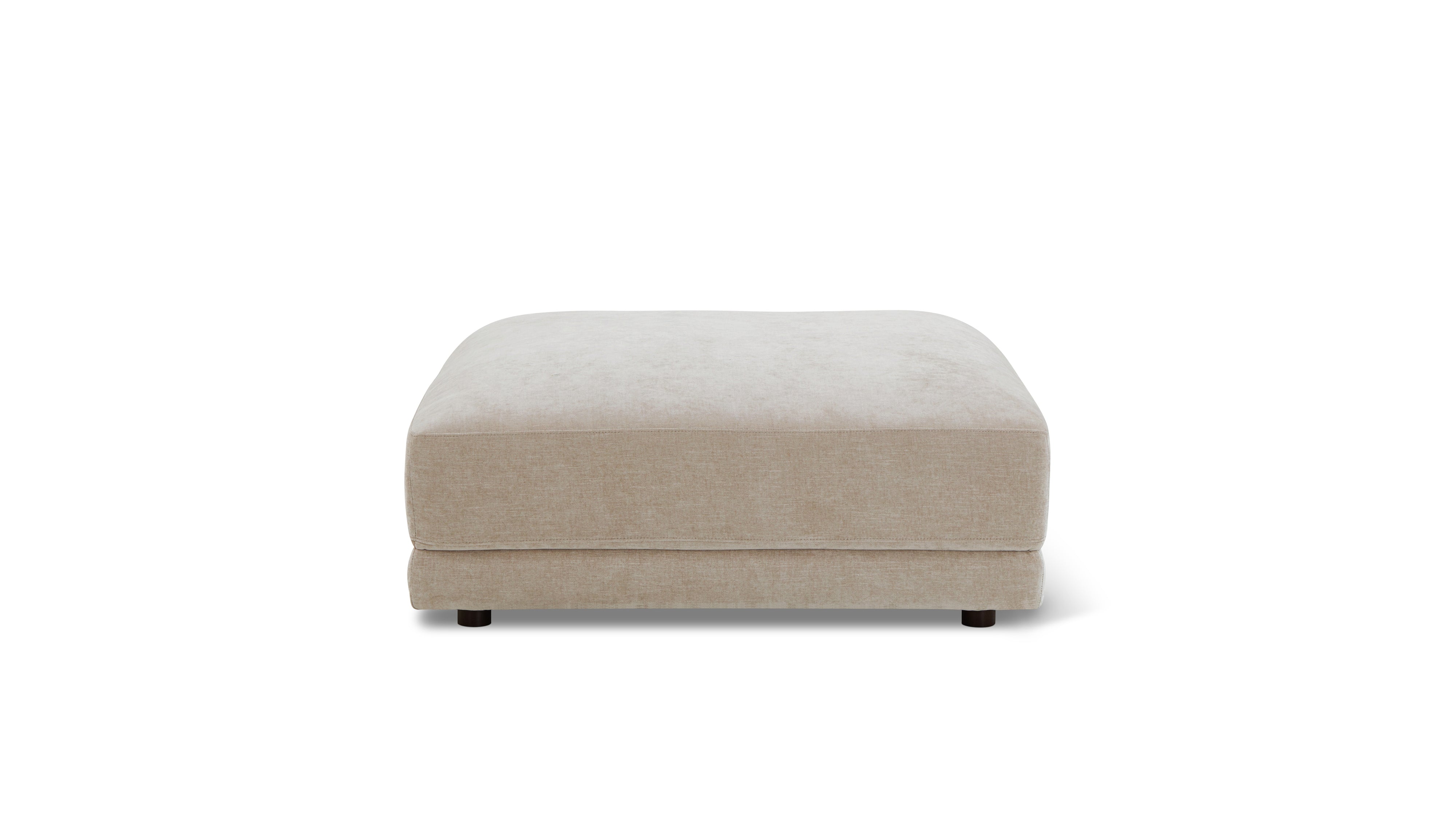Soft Spot Ottoman, Cashew