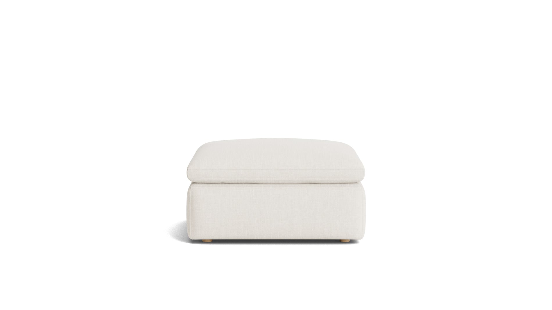 Movie Night™ Ottoman, Large, Cream Linen_image