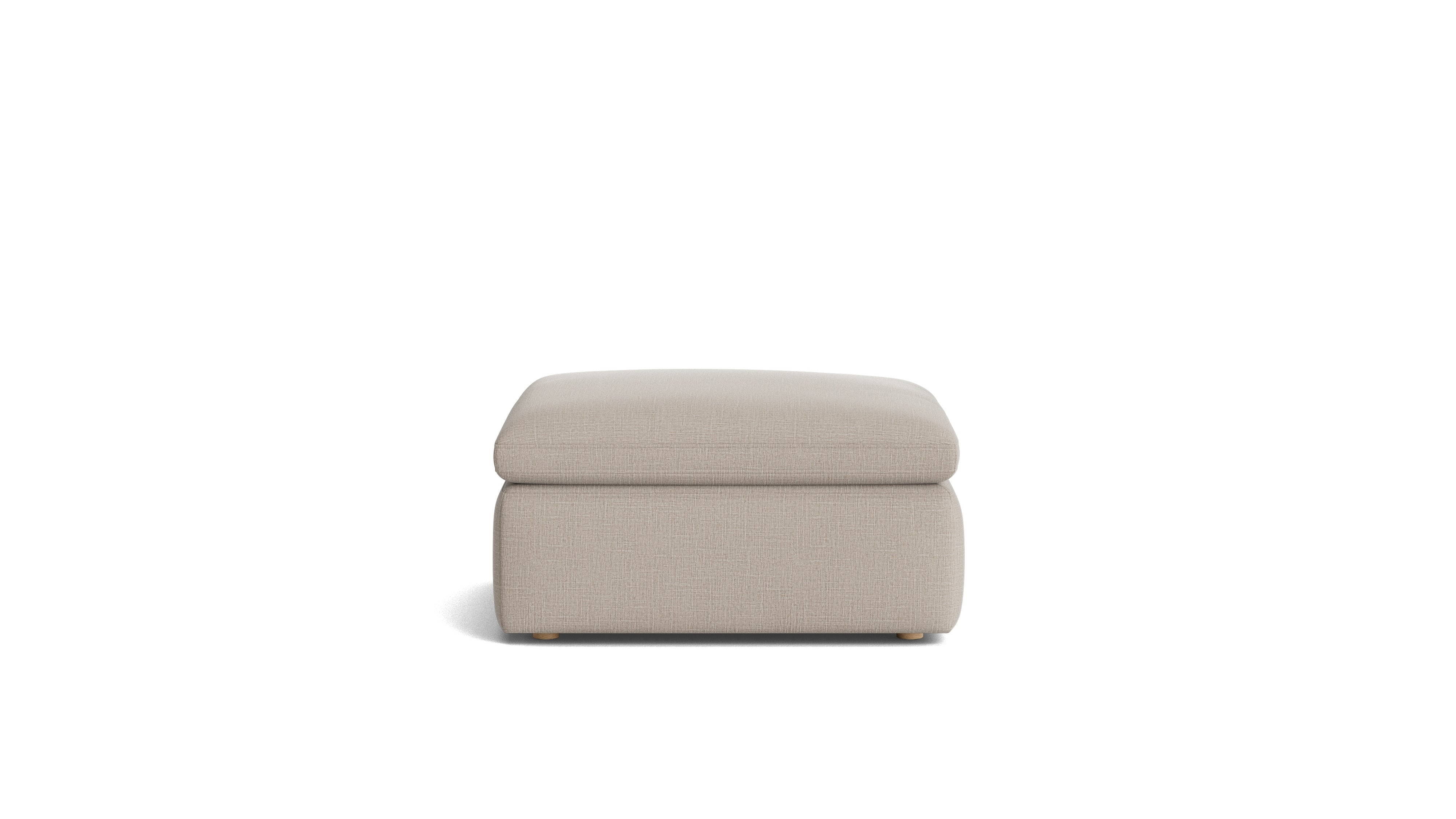 Movie Night™ Ottoman, Large, Light Pebble