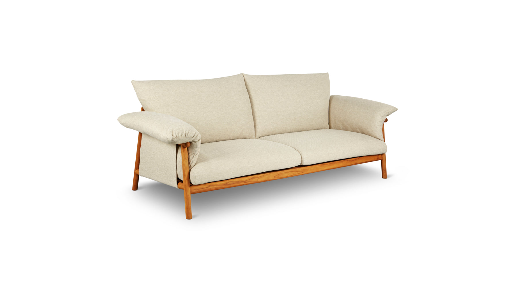 Pillow Talk Outdoor Sofa, Sandy - Image 4