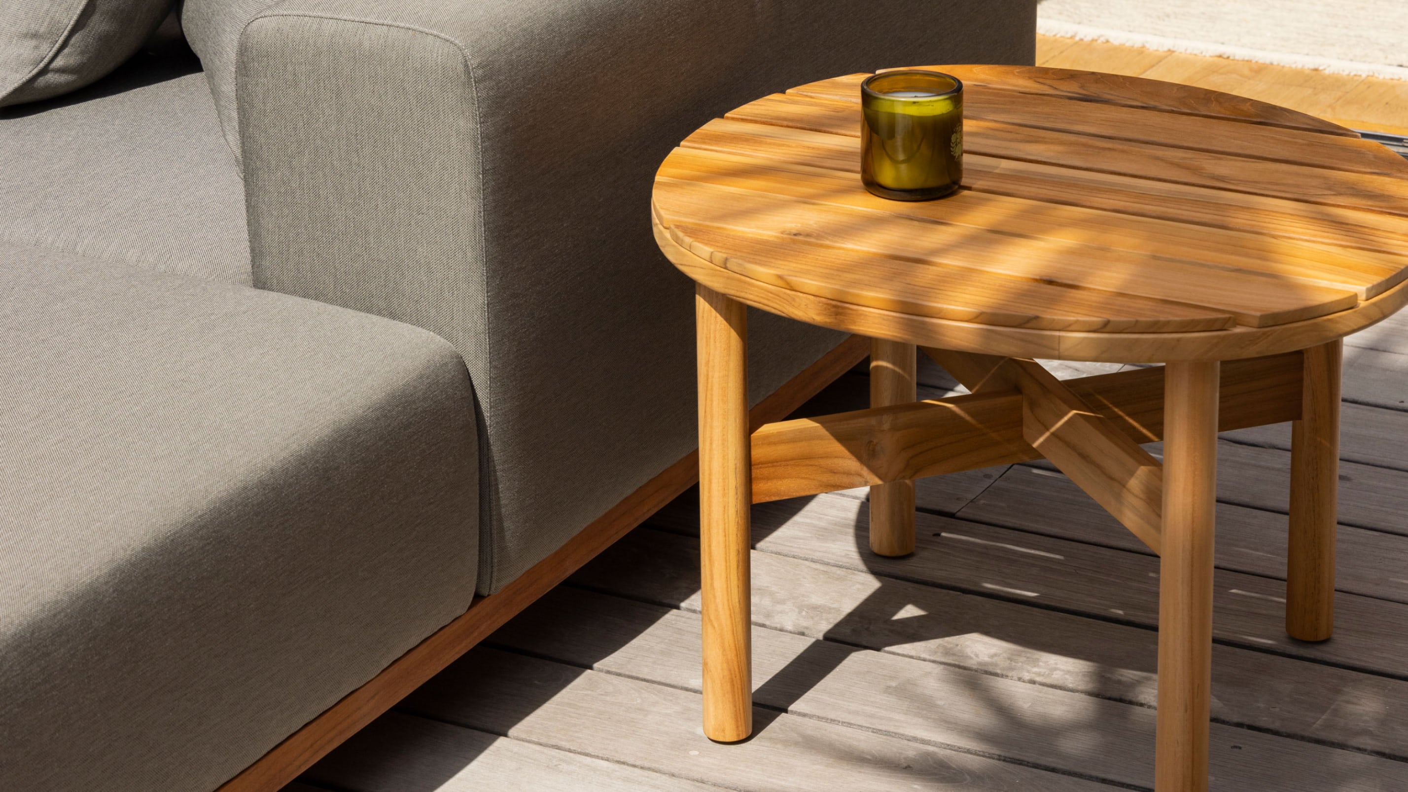 Table Talk Outdoor Coffee Table, Small, Teak Sundays Company Canada