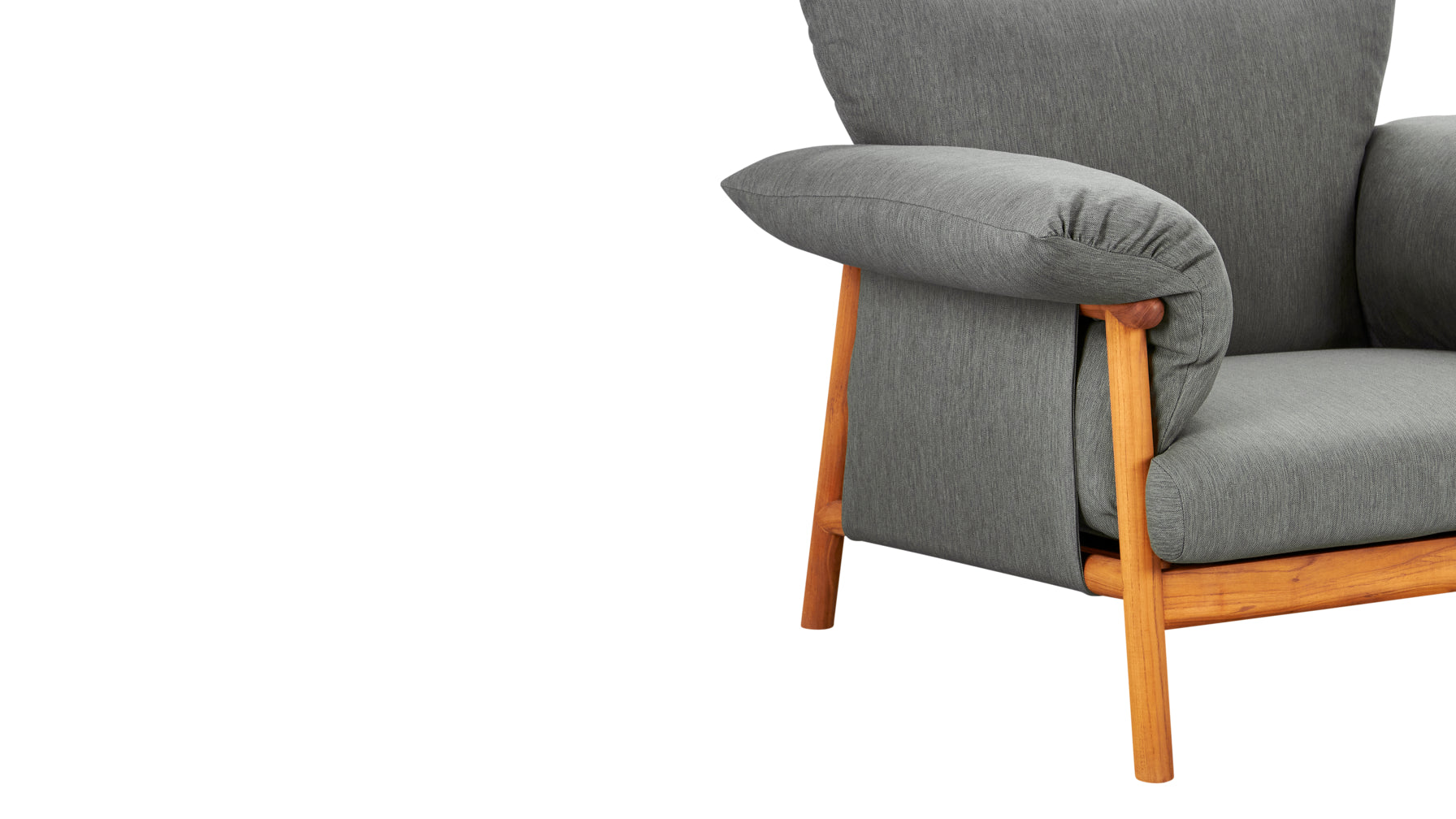 Pillow Talk Outdoor Lounge Chair, Pepper - Image 6
