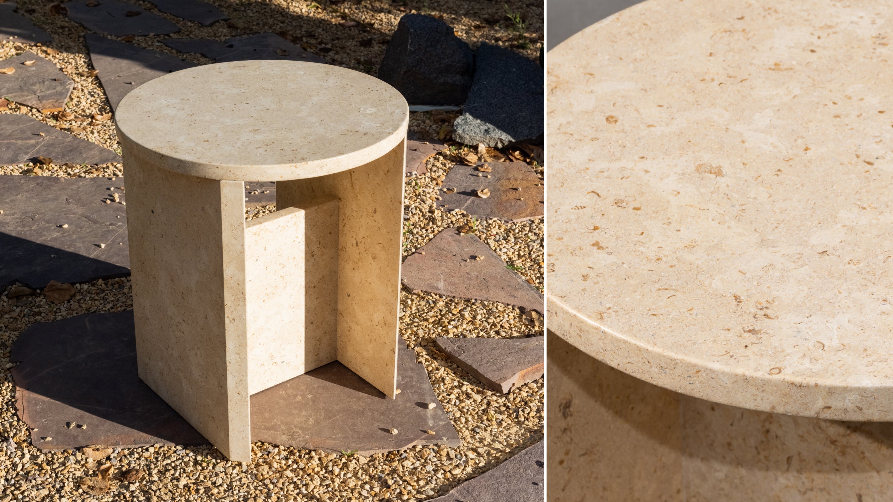 Field Stool, Limestone - Image 7