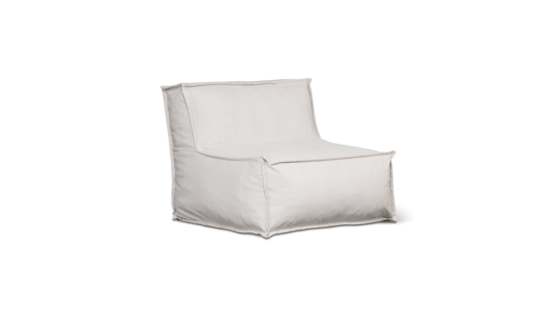 Make Waves Outdoor Armless Chair, Gull_image