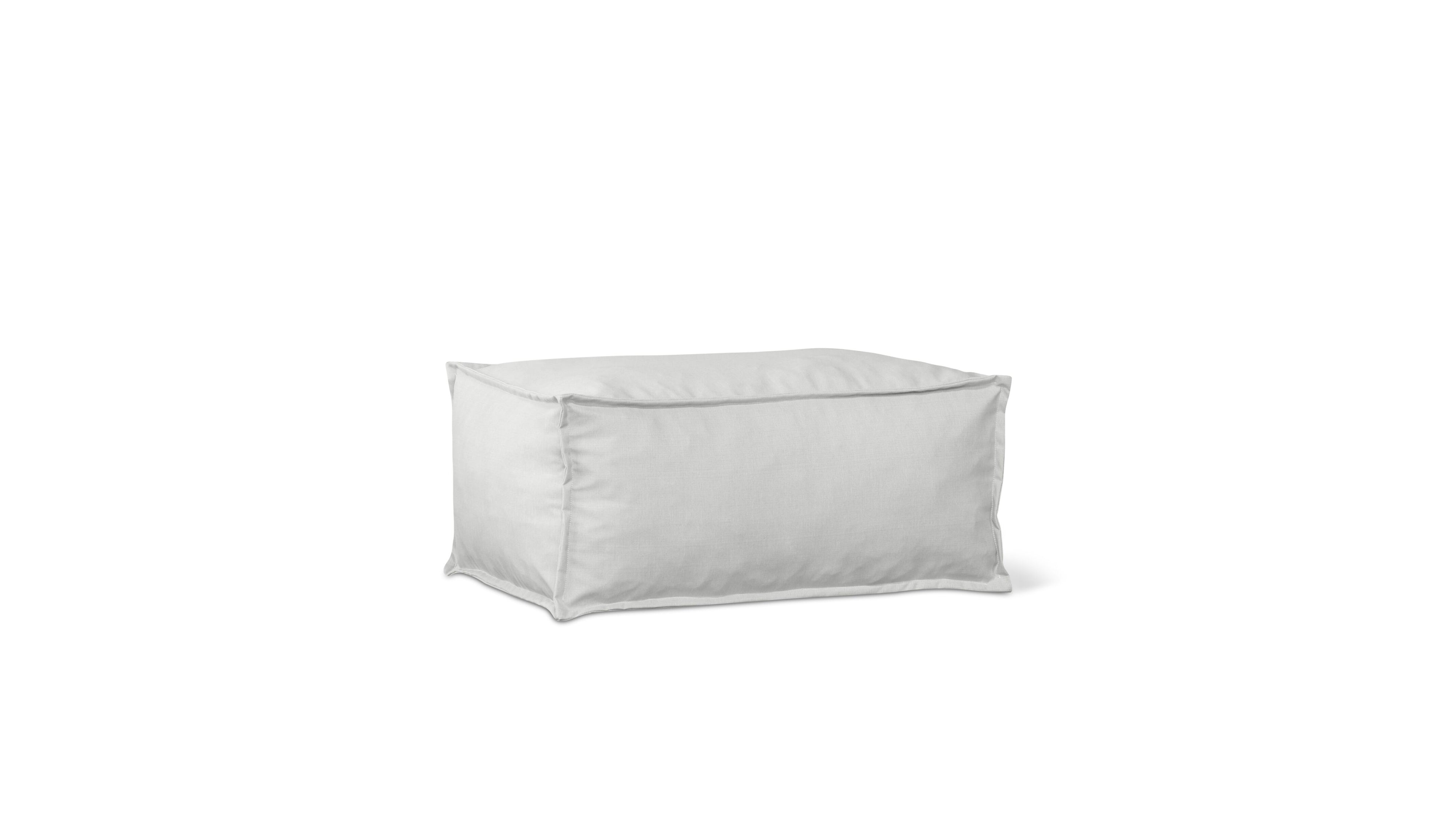 Make Waves Outdoor Ottoman, Gull