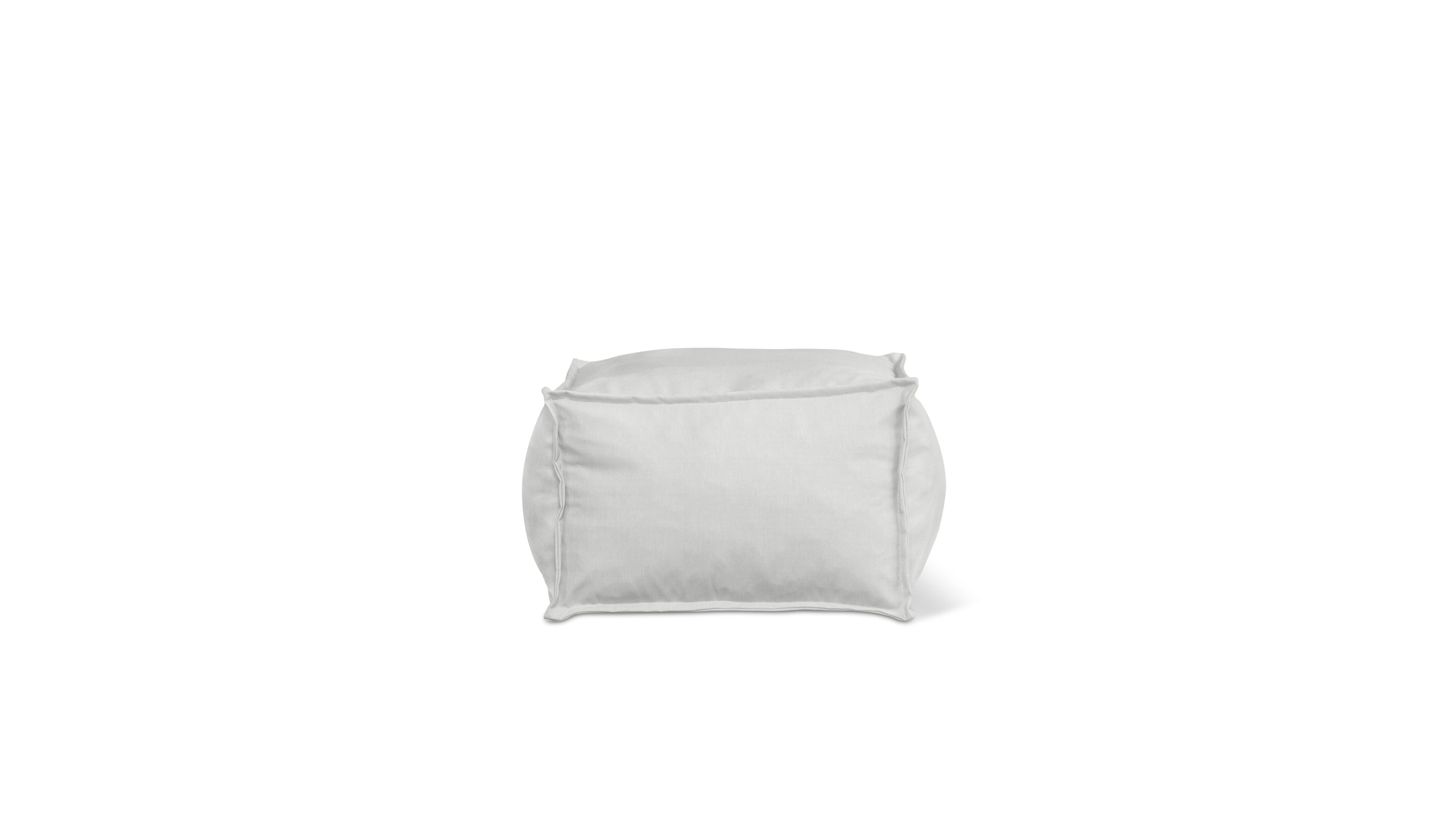 Make Waves Outdoor Ottoman, Gull