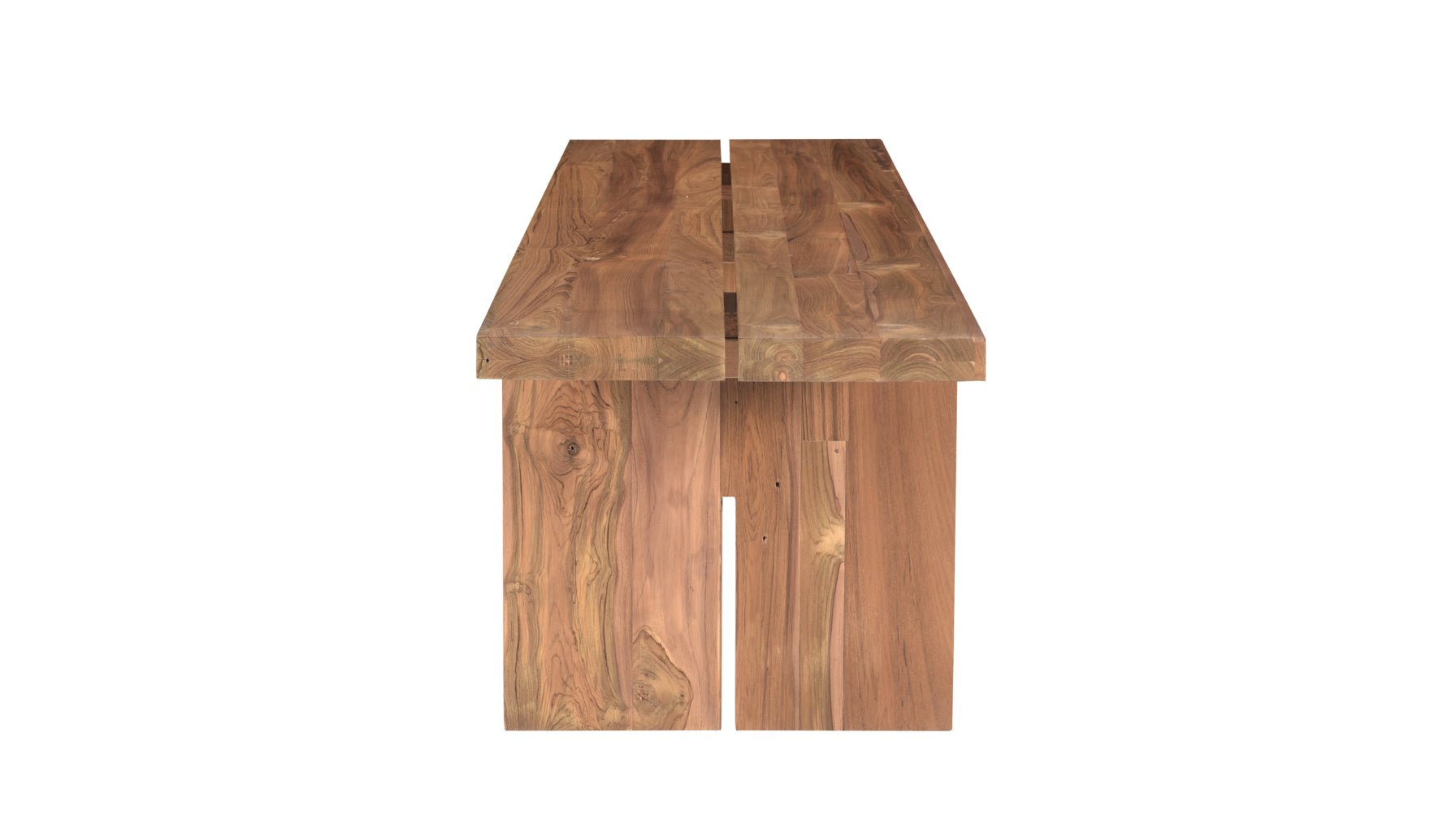 Plane Outdoor Bench, Seats 3, Teak - Image 10