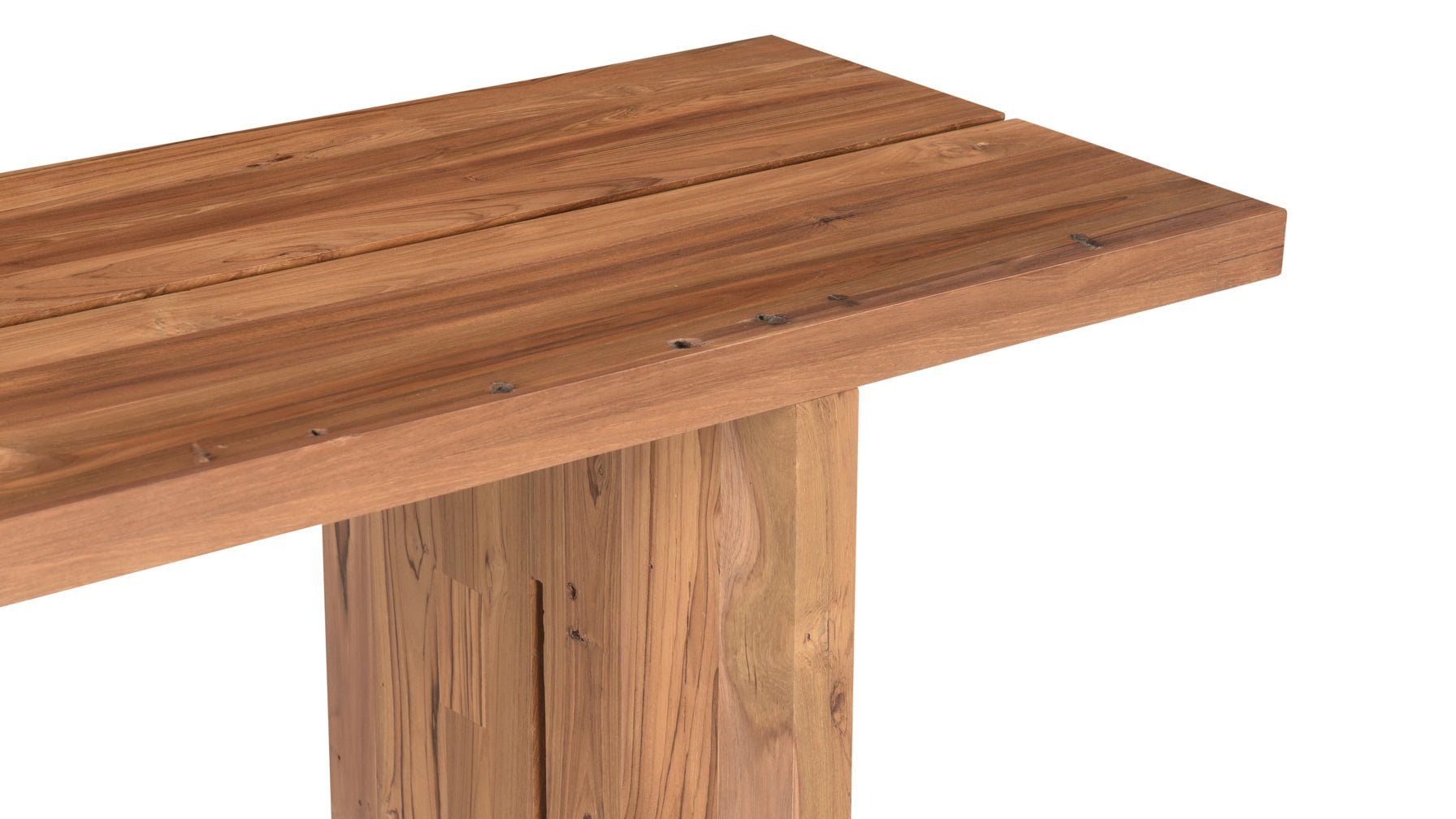 Plane Outdoor Bench, Seats 3, Teak - Image 9