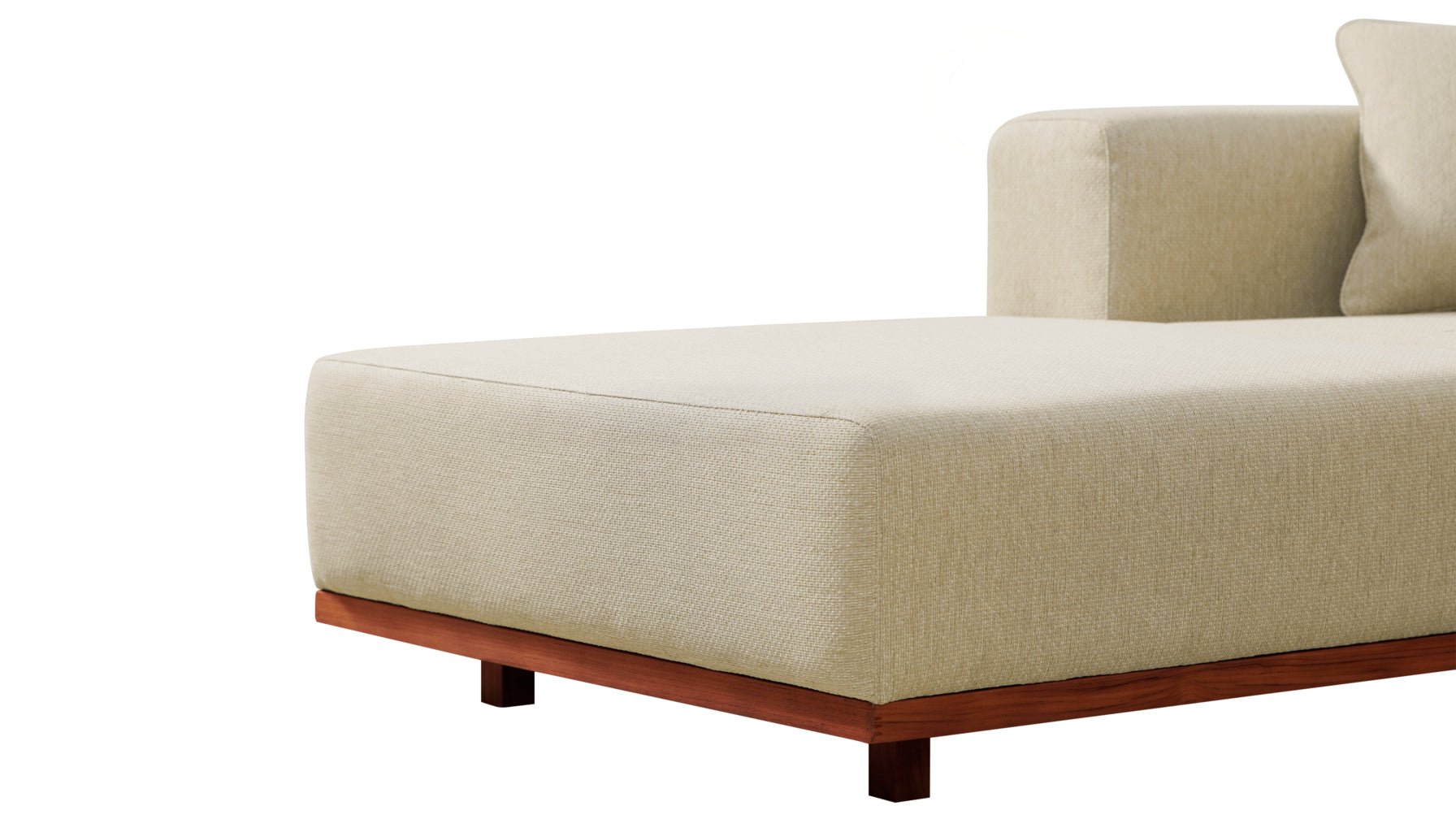 Sunny Days Outdoor Chaise, Left Facing, Sandy - Image 8