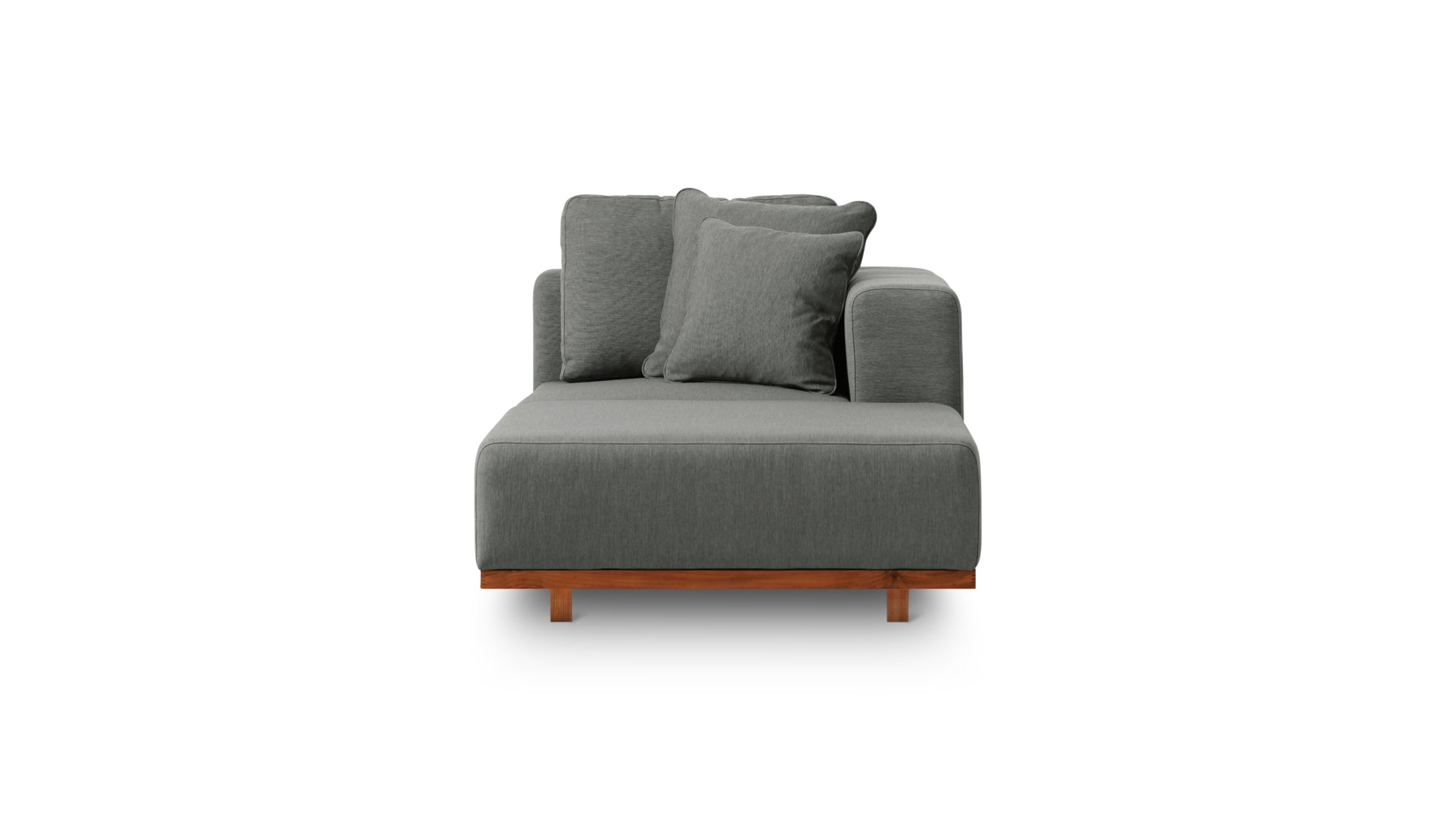 Sunny Days Outdoor Chaise, Right Facing, Pepper - Sundays CompanyOUT - MO - 007 - 025