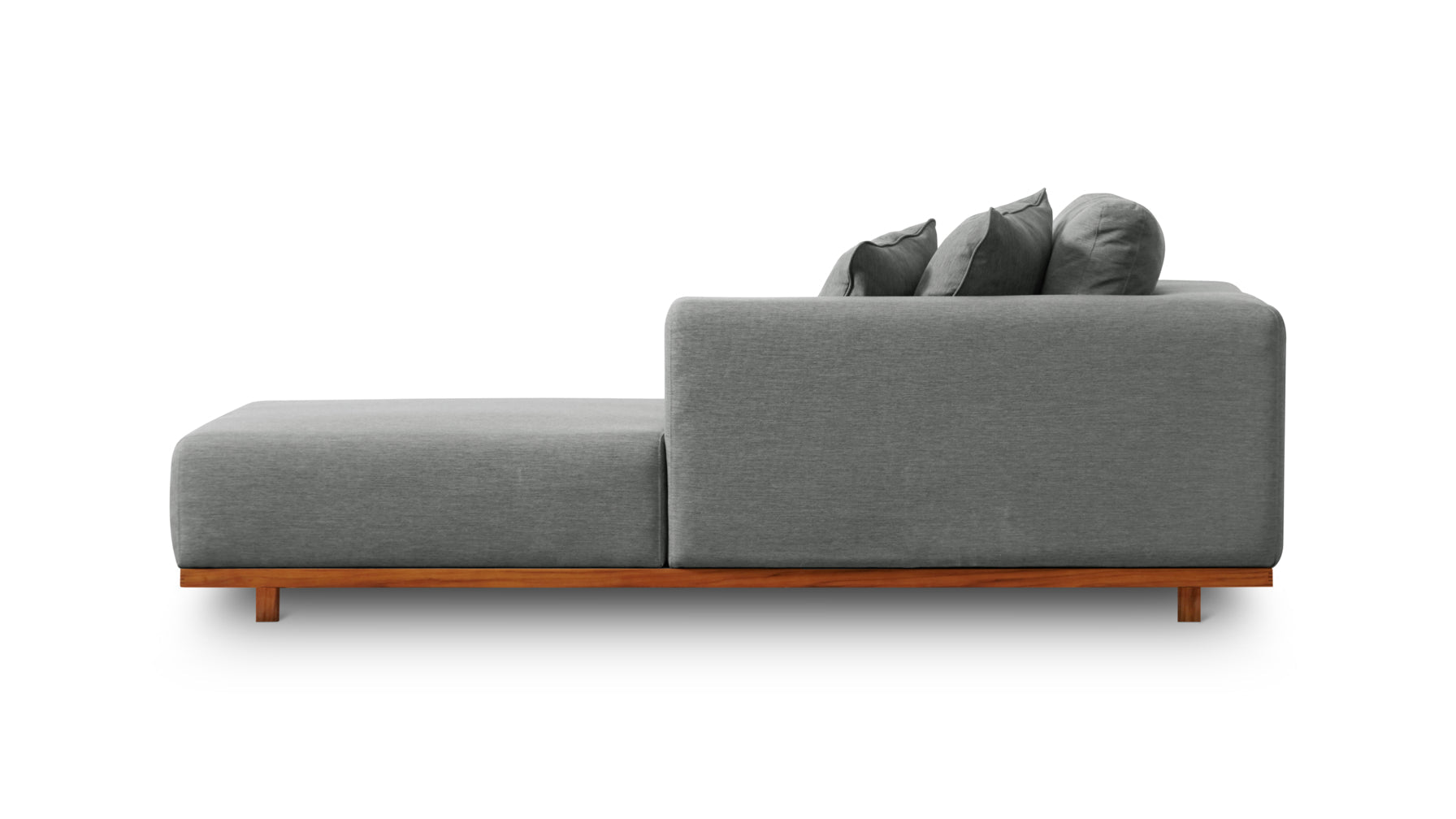 Sunny Days Outdoor Chaise, Right Facing, Pepper - Image 8