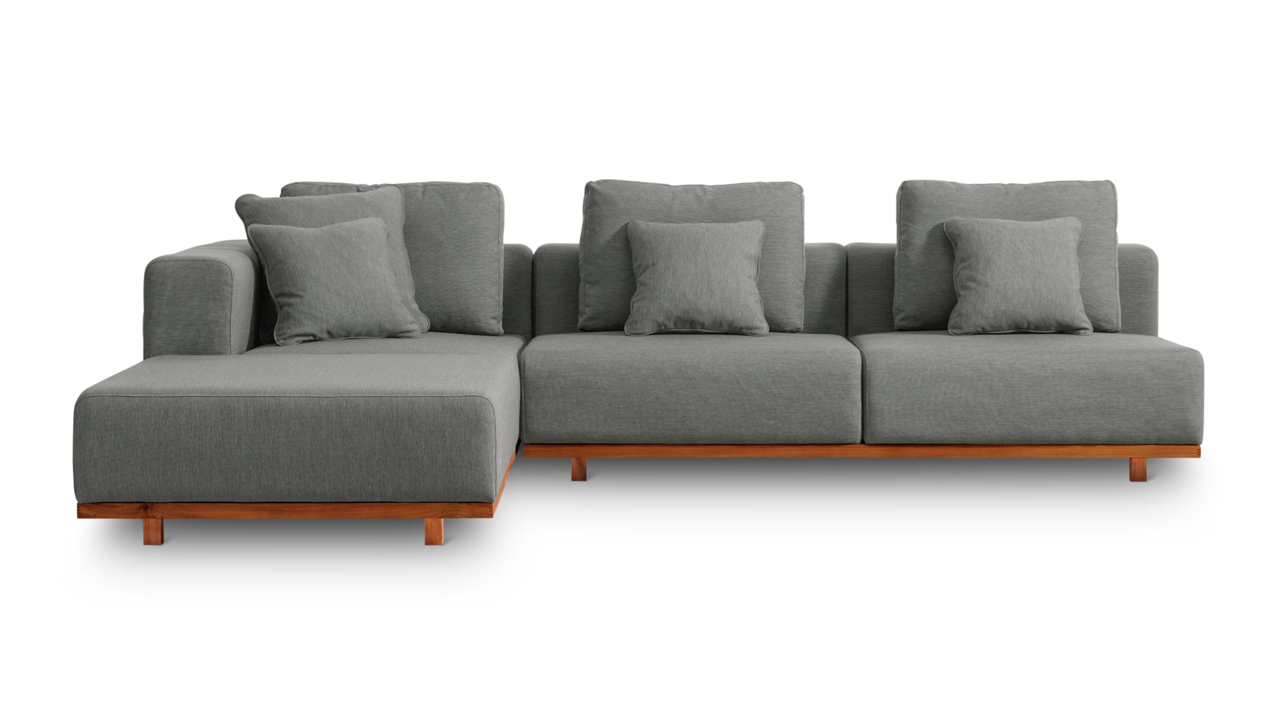 Sunny Days Outdoor Sectional, Left Facing, Pepper_image