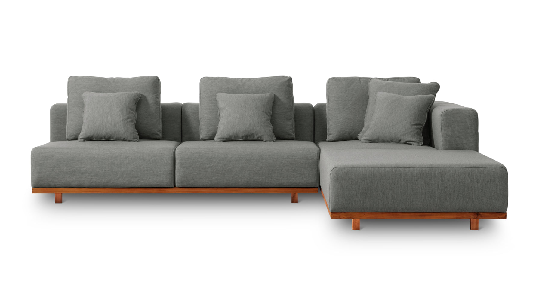 Sunny Days Outdoor Sectional, Right Facing, Pepper_image