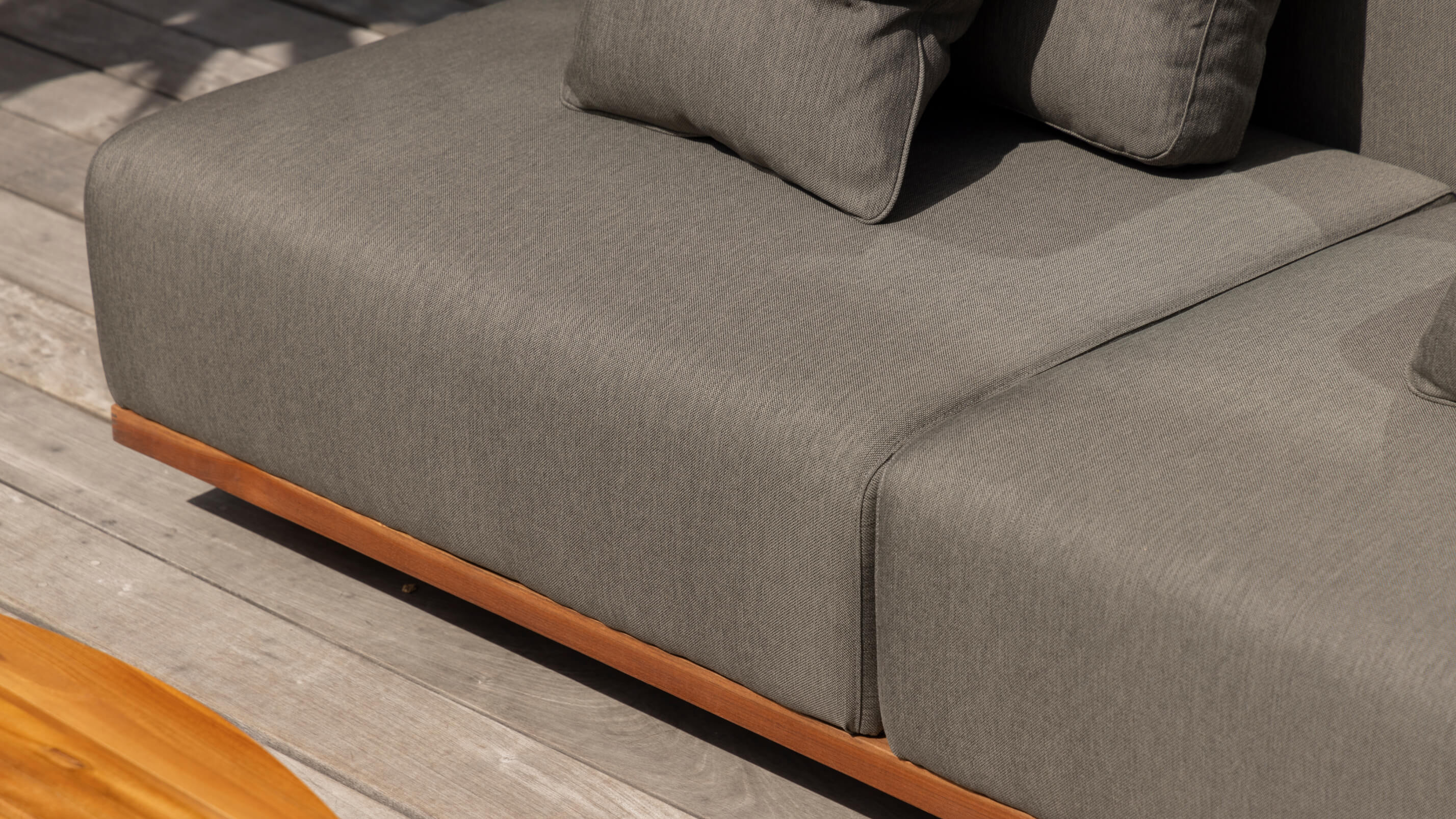 Sunny Days Outdoor Sectional, Left Facing, Pepper - Image 11