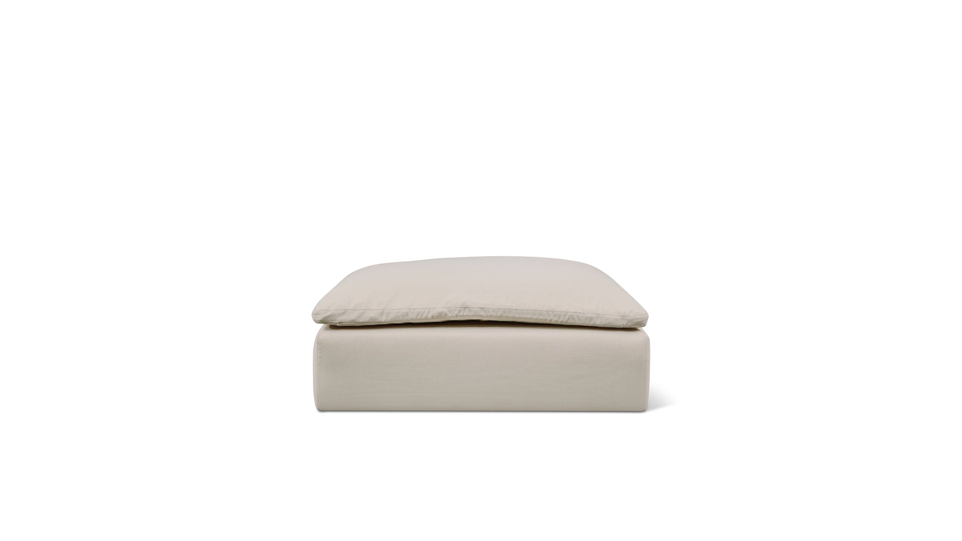 Movie Night™ Outdoor Ottoman, Large, Ivory_image