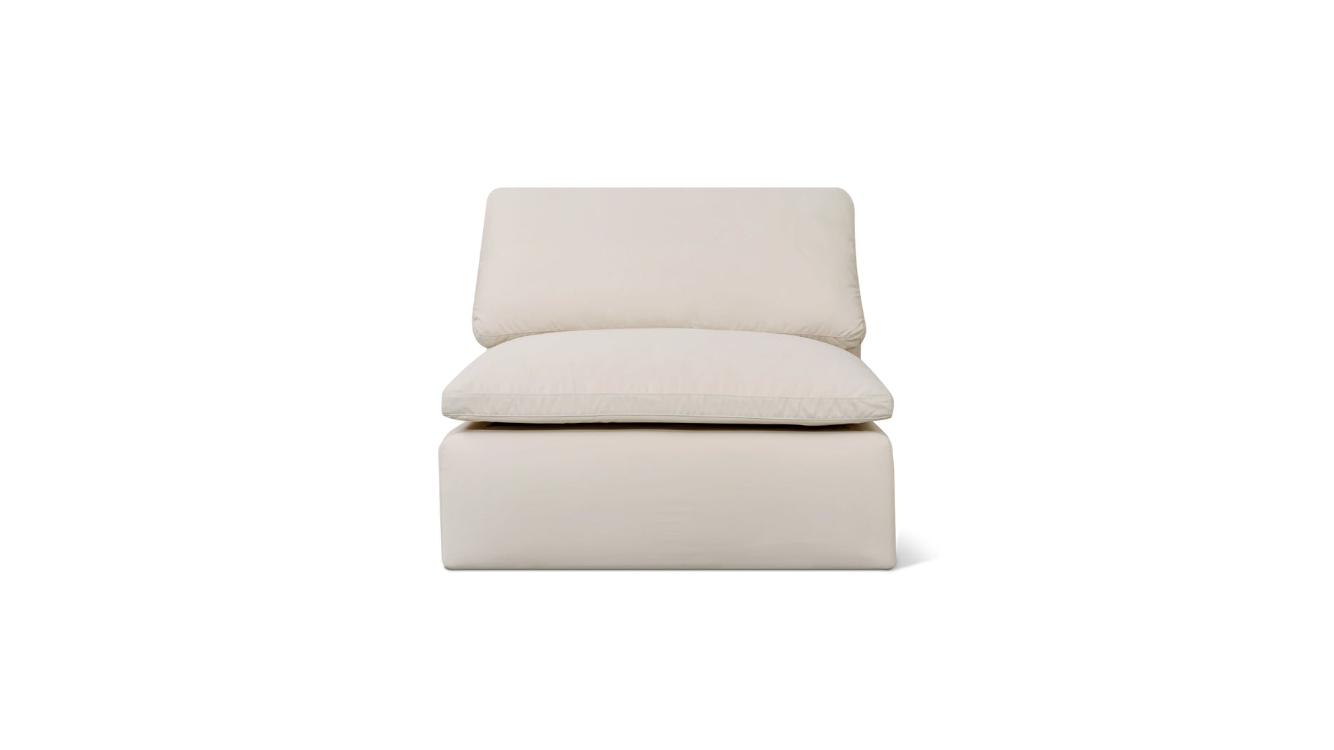 Movie Night™ Outdoor Armless Chair, Standard, Ivory_image