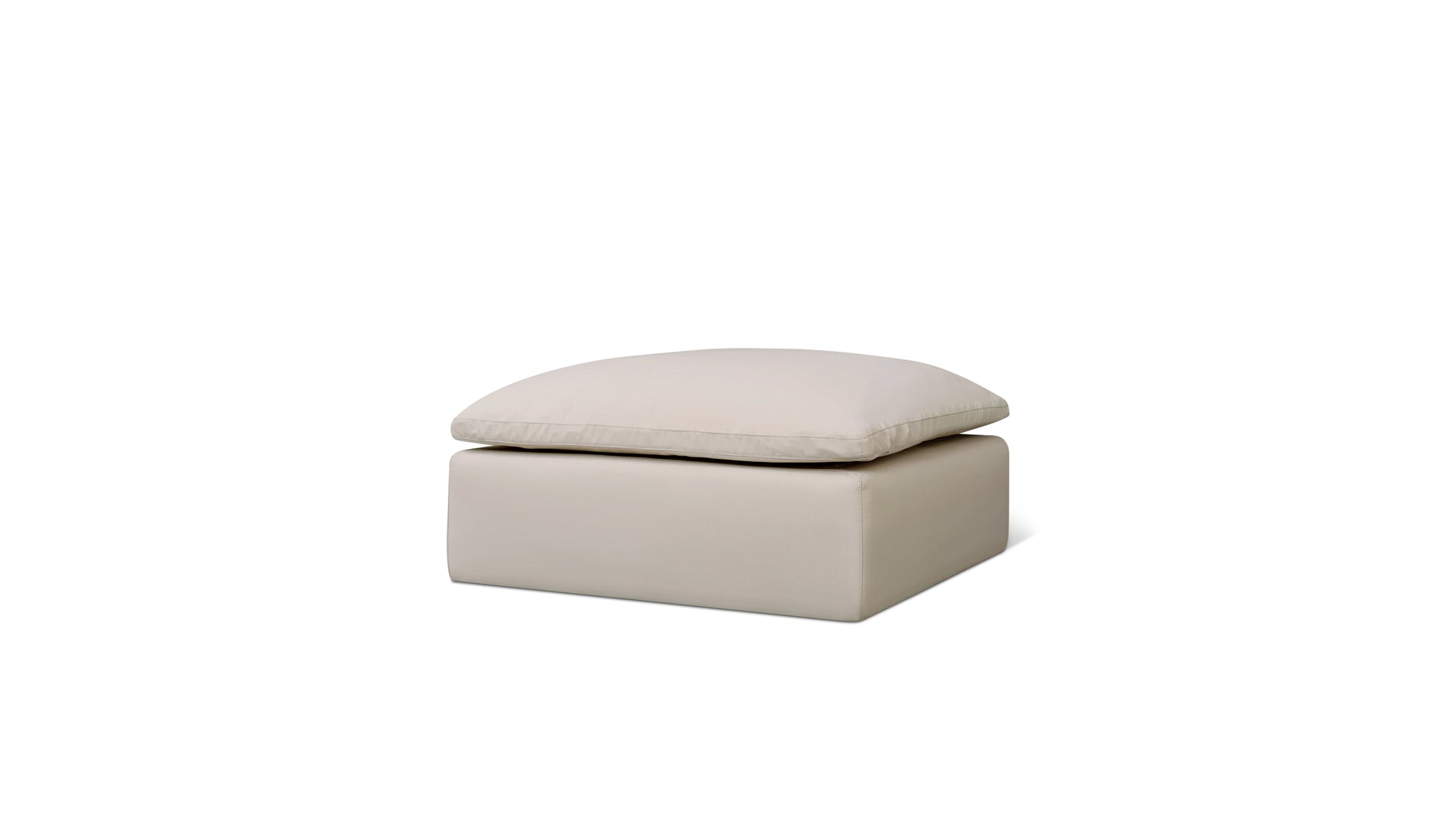 Movie Night™ Outdoor Ottoman, Standard, Ivory_image