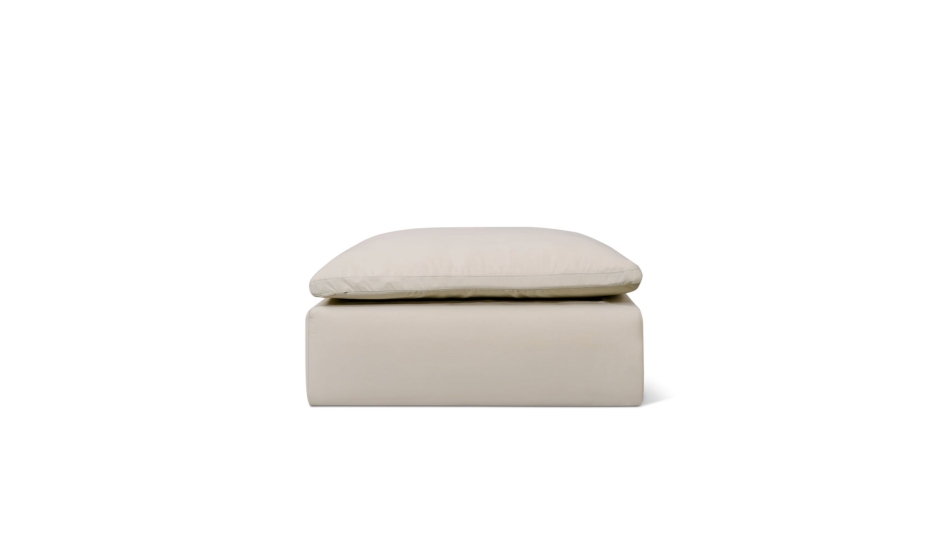 Movie Night™ Outdoor Ottoman, Standard, Ivory_image