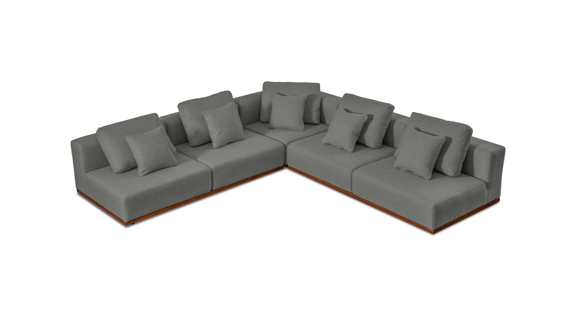 Sunny Days Outdoor 3-Piece Modular Sectional, Pepper_image