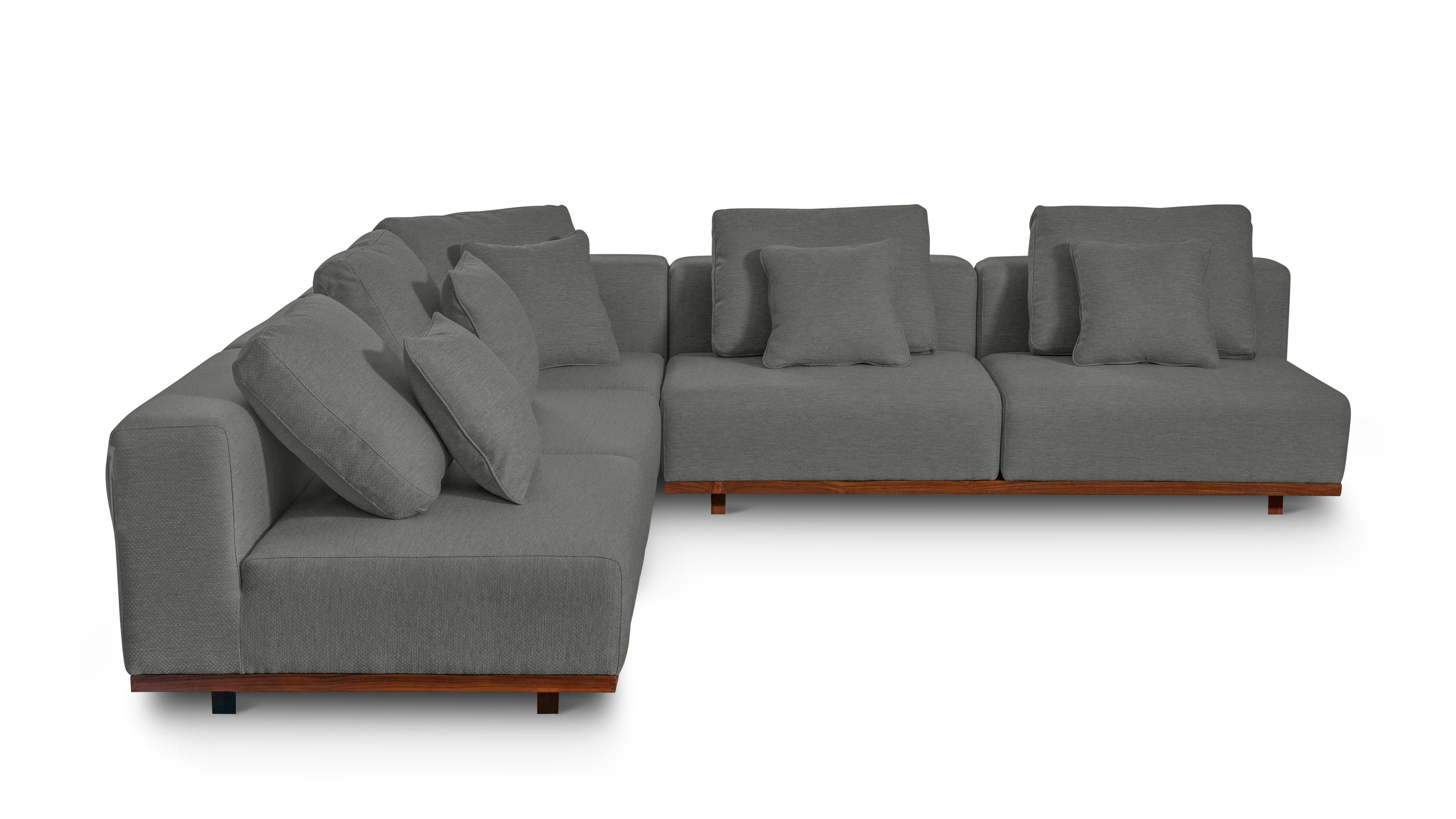 Sunny Days Outdoor 3-Piece Modular Sectional, Pepper - Image 7