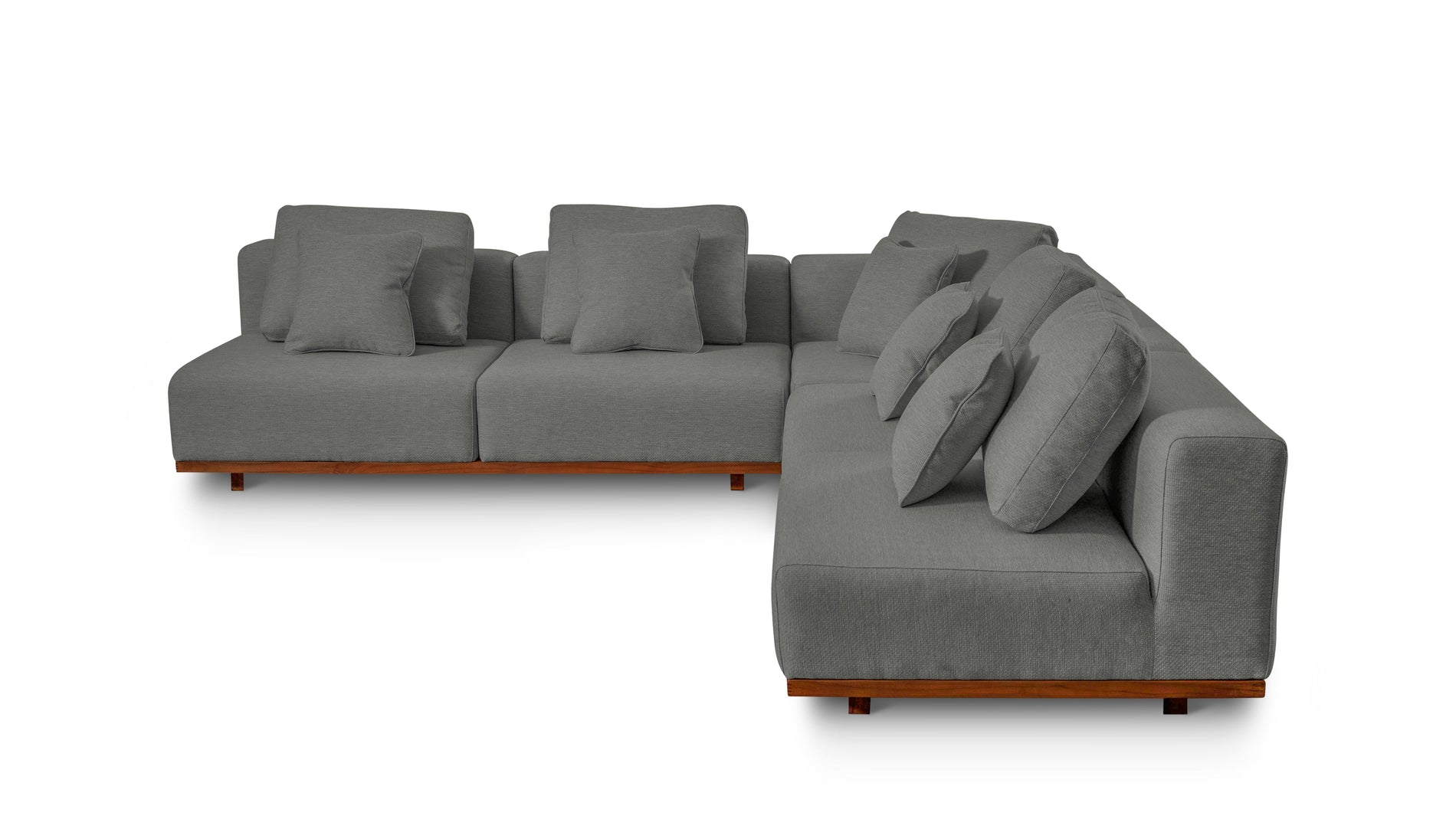 Sunny Days Outdoor 3-Piece Modular Sectional, Pepper_image