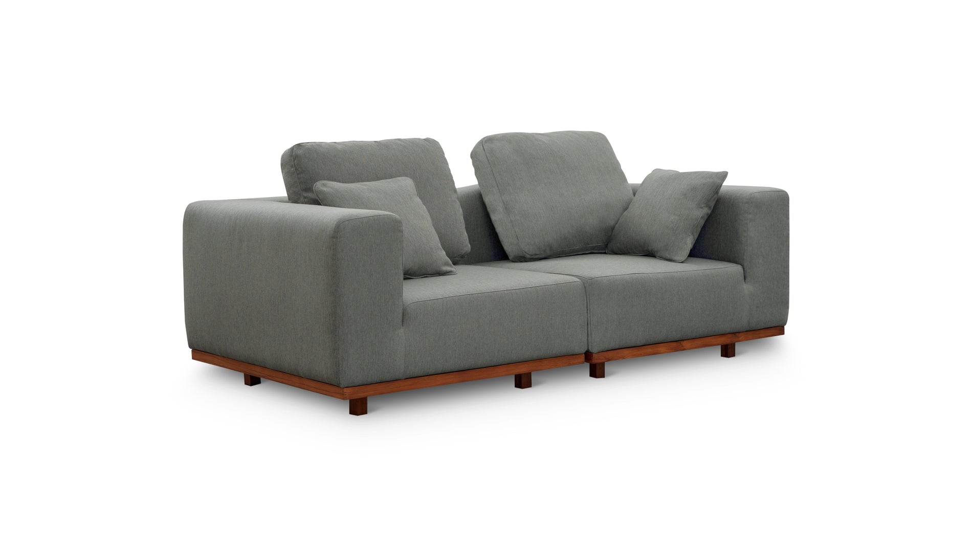 Sunny Days Outdoor 2-Piece Modular Sofa, Pepper_image