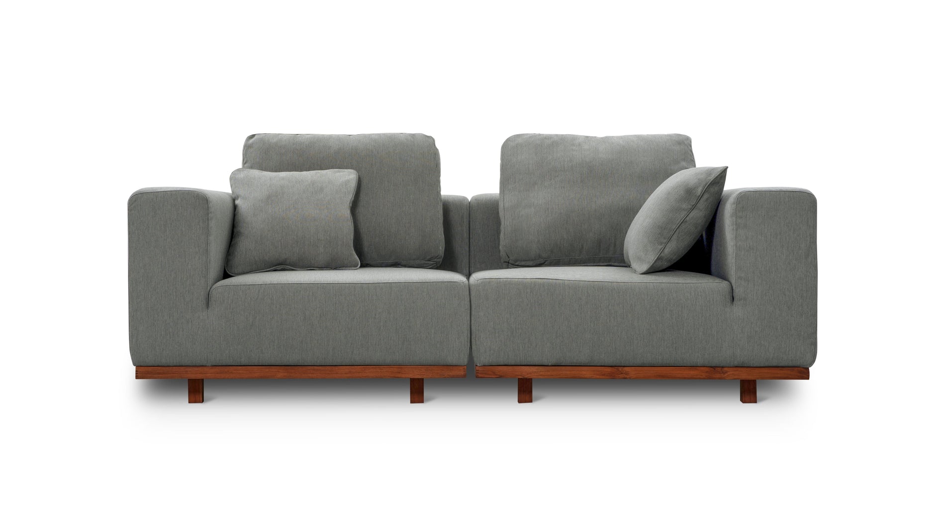 Sunny Days Outdoor 2-Piece Modular Sofa, Pepper_image