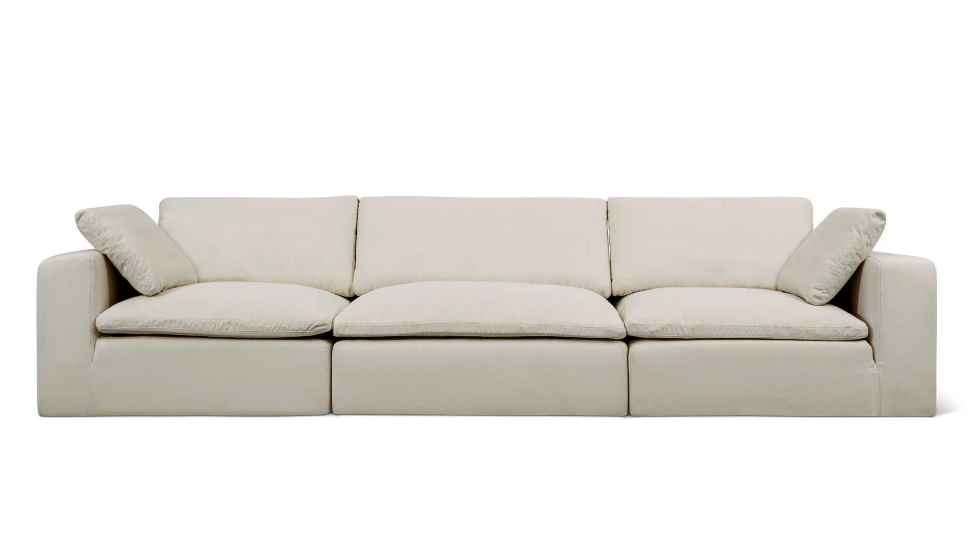 Movie Night™ Outdoor 3-Piece Modular Sofa, Large, Ivory_image