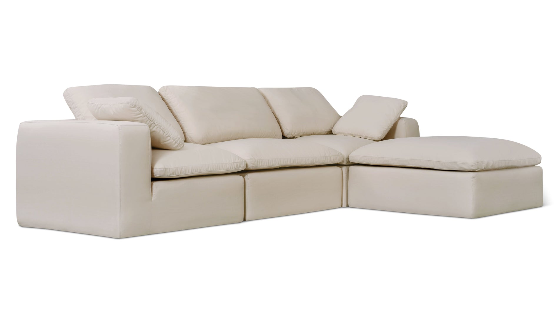 Movie Night™ Outdoor 4-Piece Modular Sectional, Standard, Ivory_image