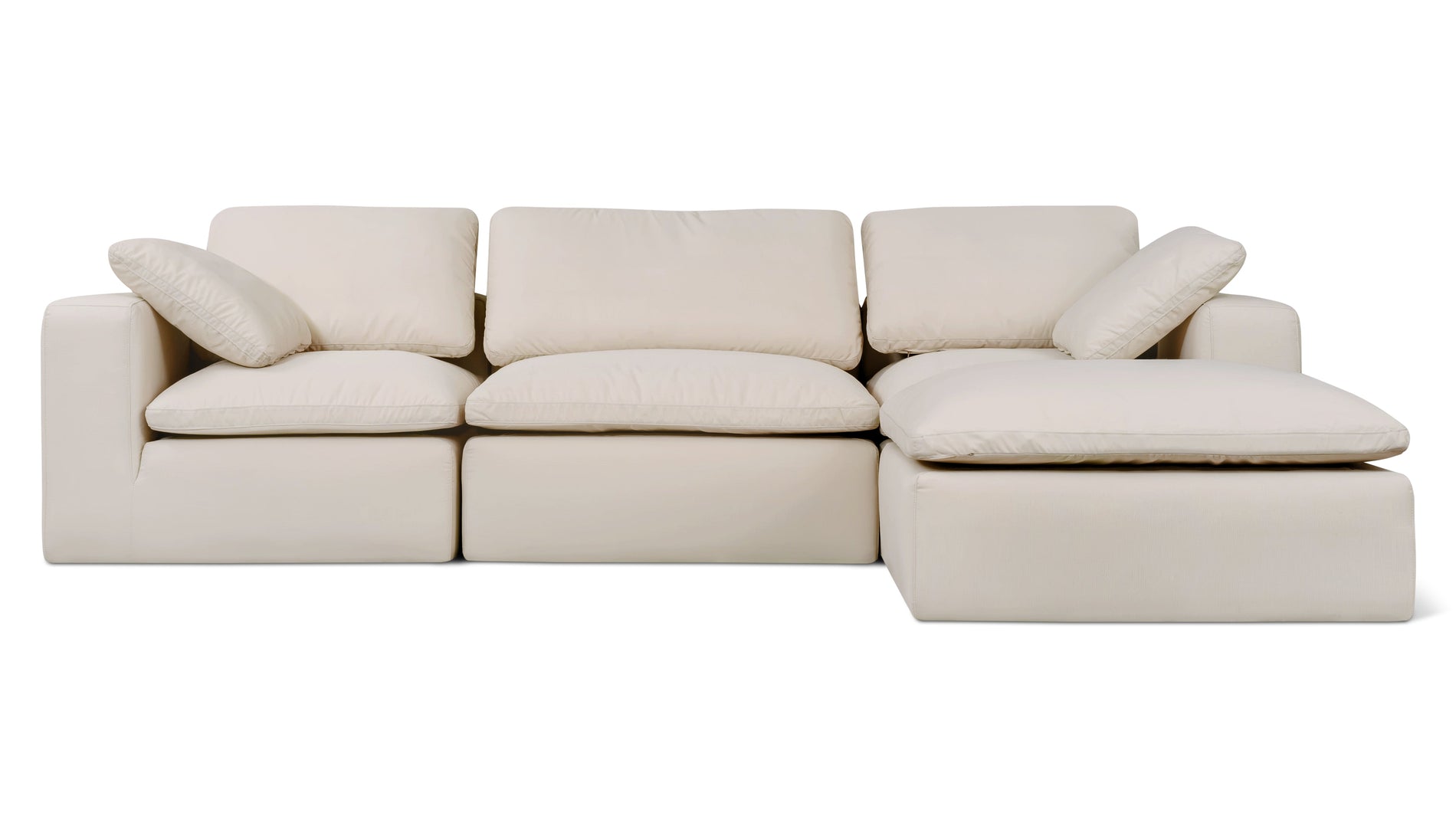 Movie Night™ Outdoor 4-Piece Modular Sectional, Standard, Ivory_image