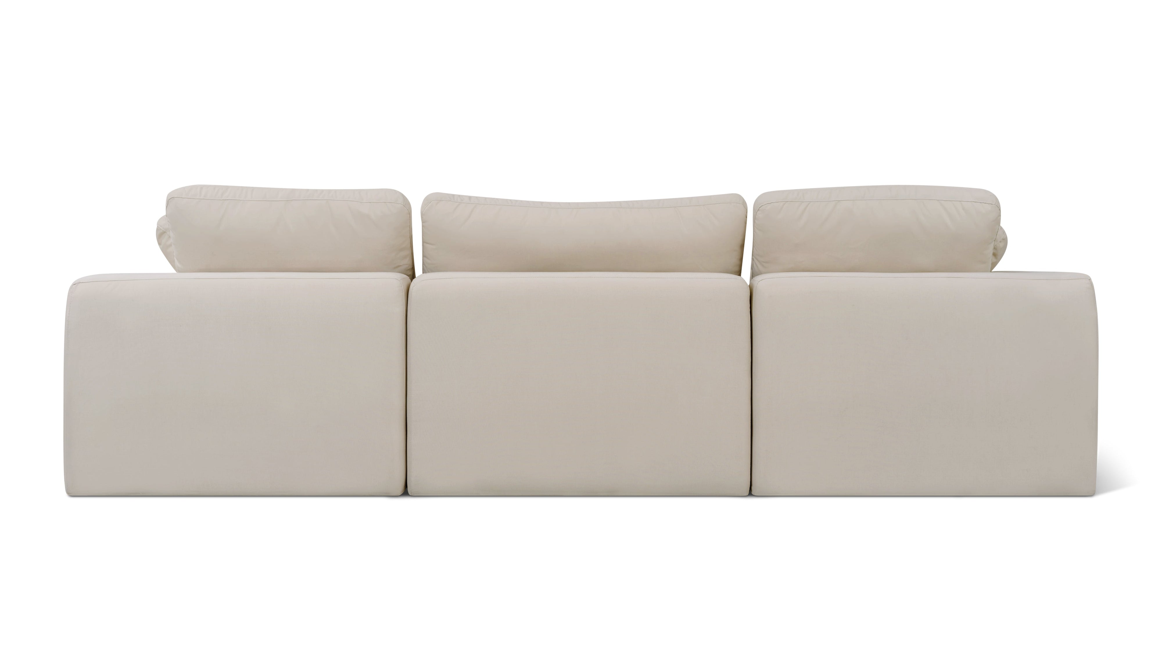 Movie Night™ Outdoor 3-Piece Modular Sofa, Standard, Ivory - Image 8