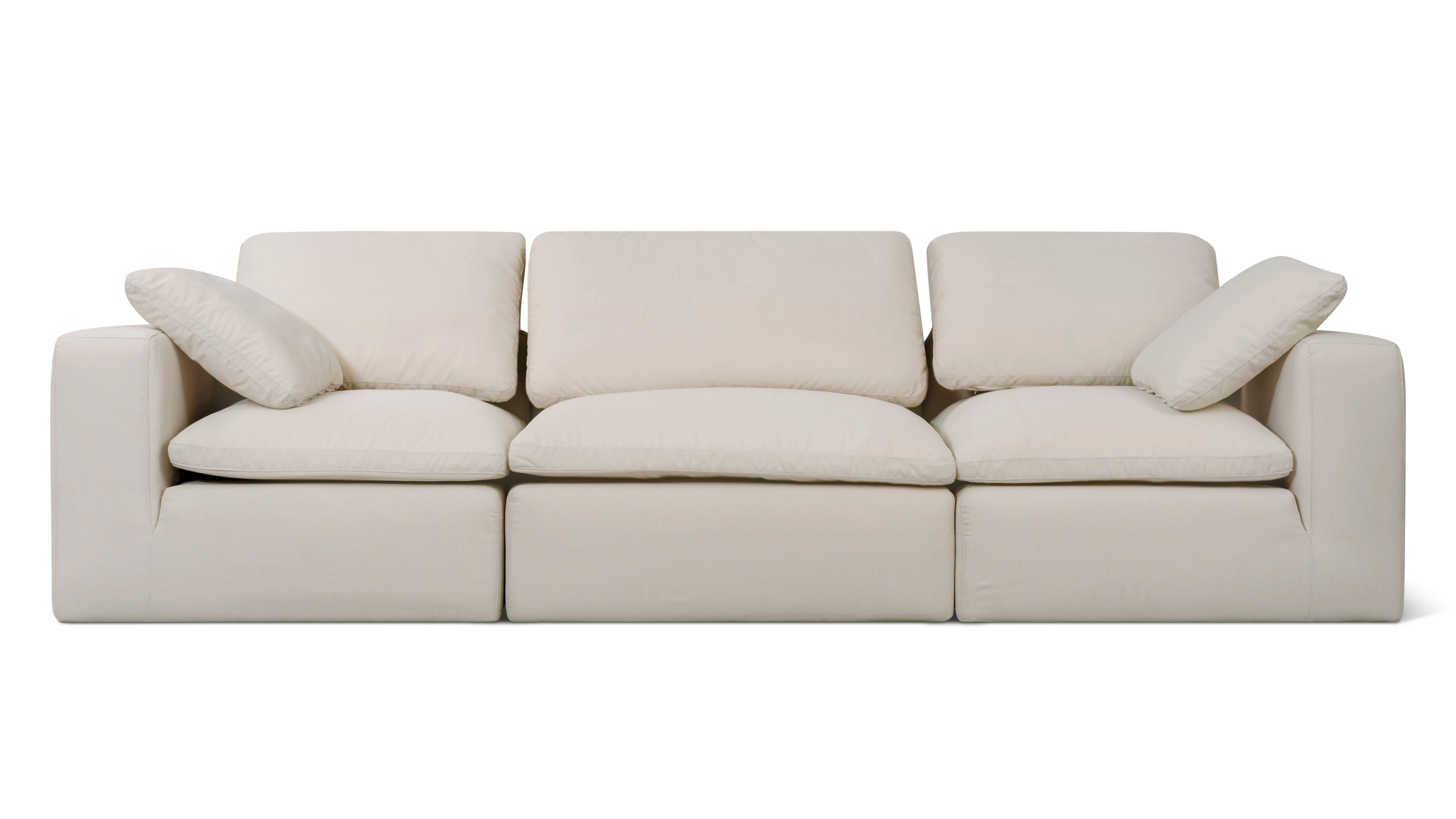 Movie Night™ Outdoor 3-Piece Modular Sofa, Standard, Ivory - Image 1