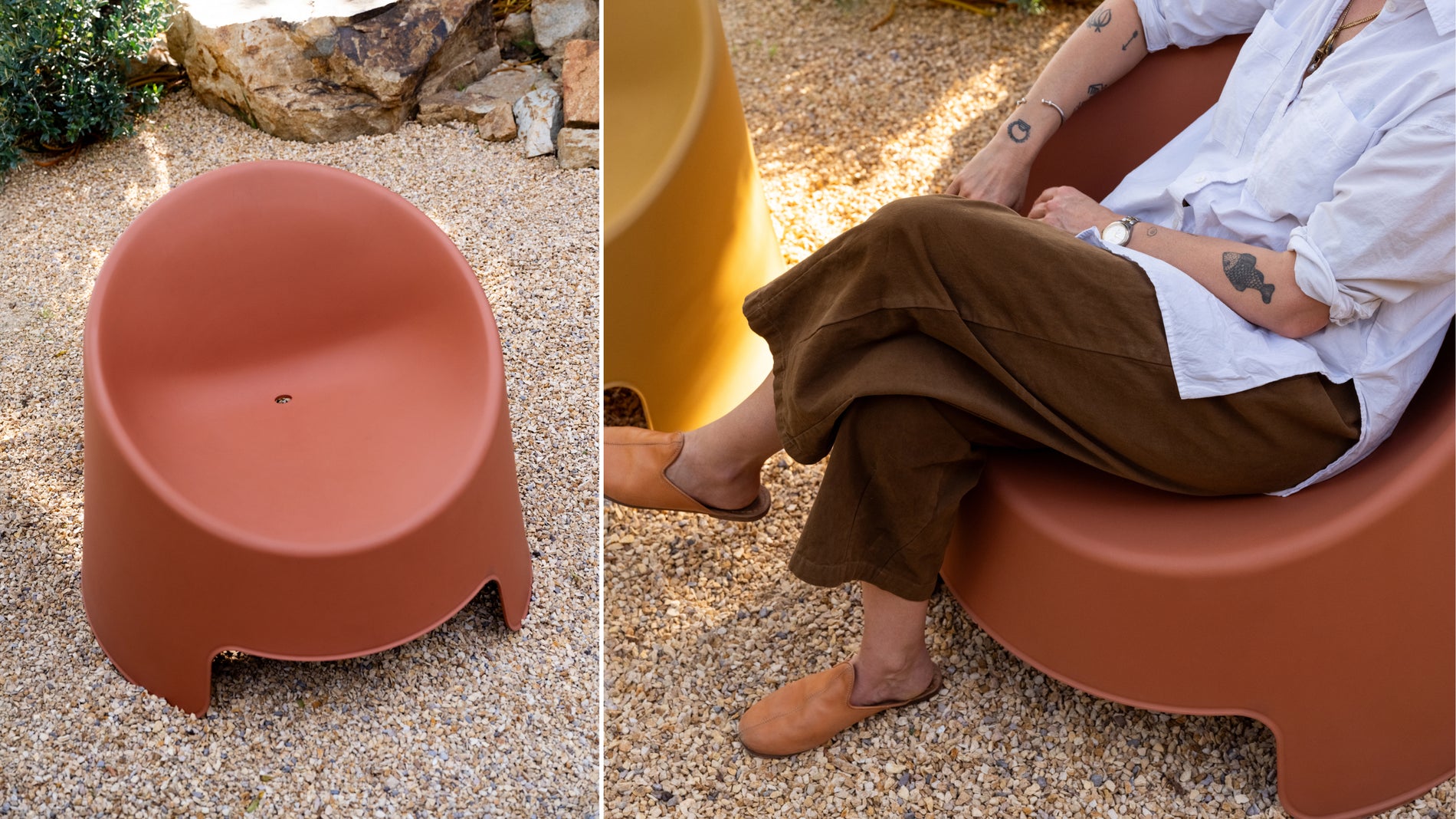 Inner Circle Outdoor Lounge Chair Cinnamon Set of Four_image