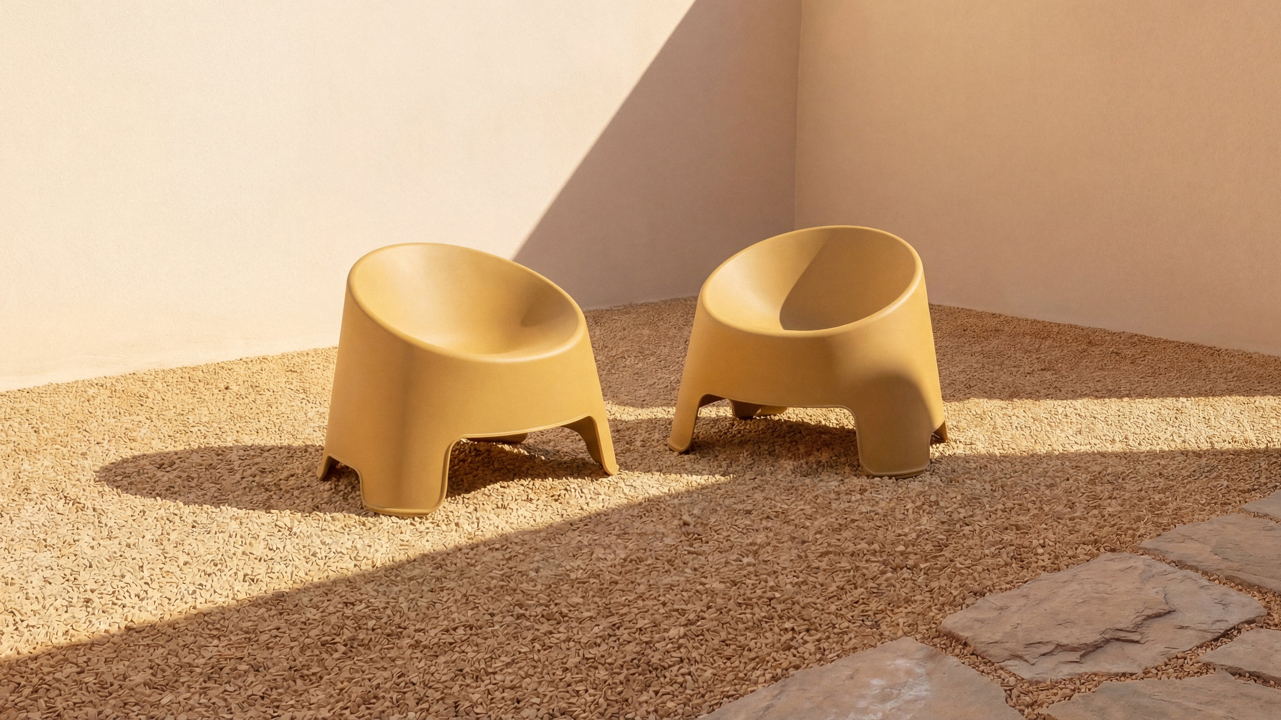 Inner Circle Outdoor Lounge Chair (Set of Two), Lemon - Sundays