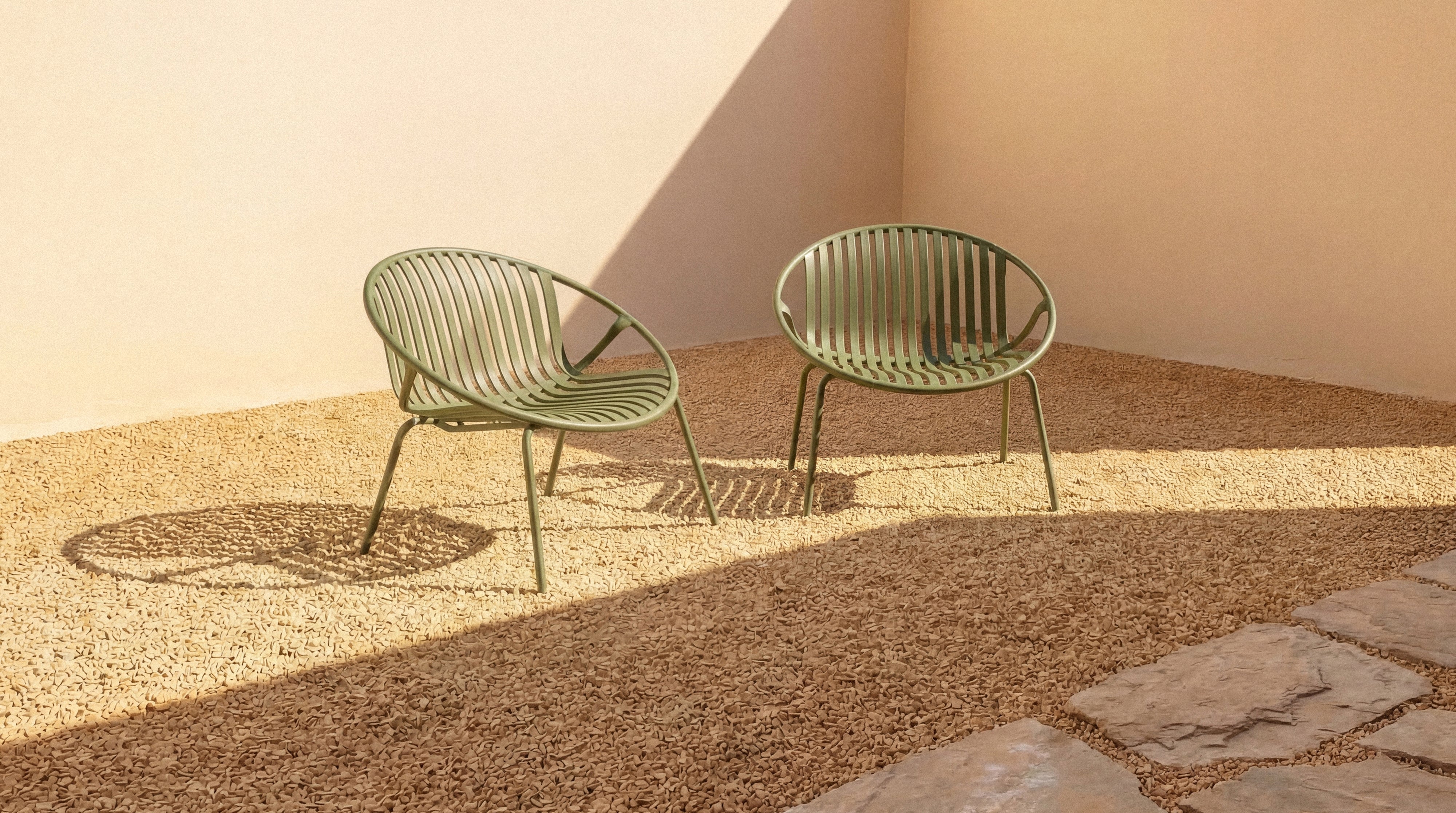 Golden Hour Outdoor Lounge Chair (Set of Two), Matcha