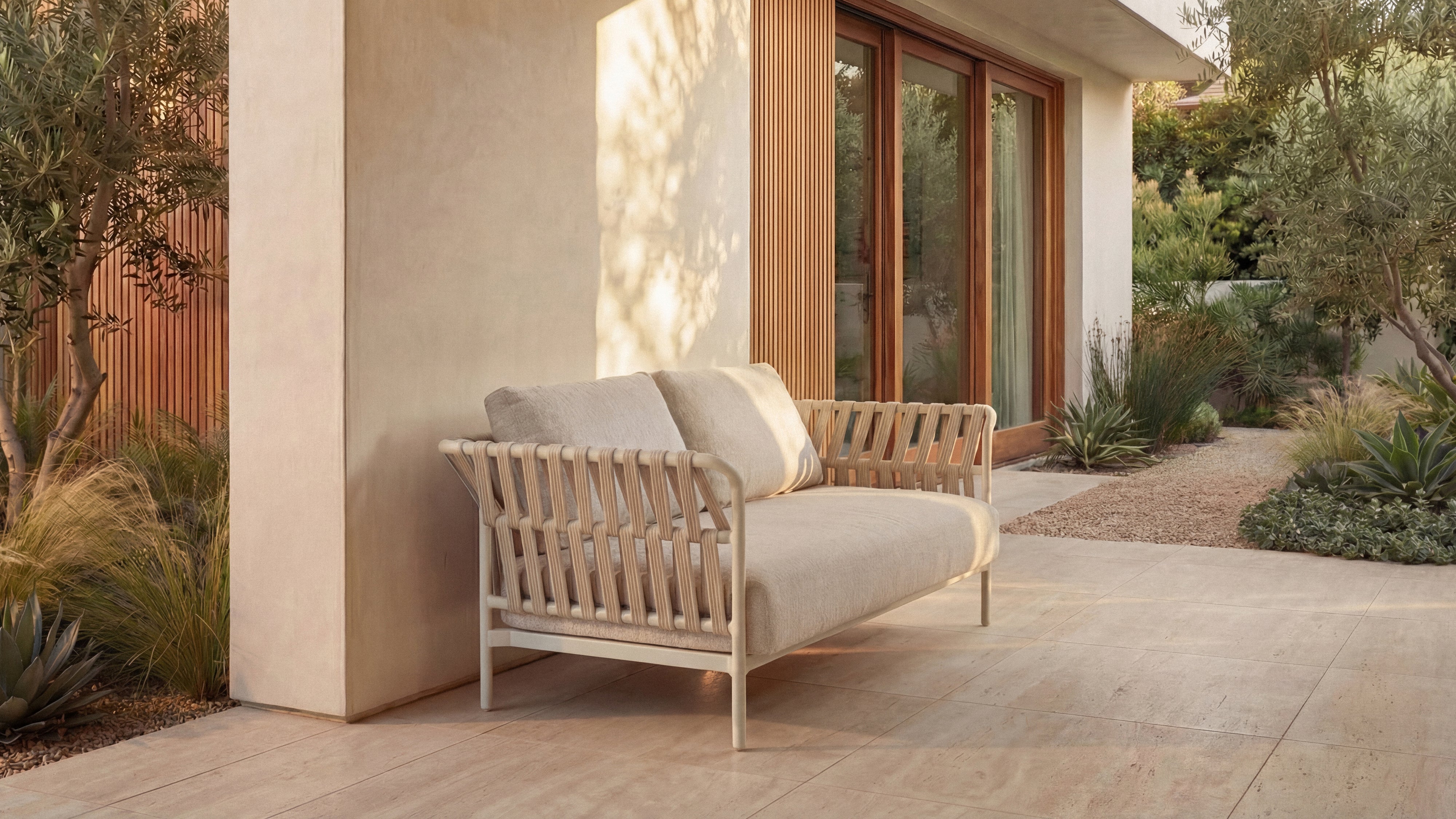 Sweet Escape Outdoor Sofa, Ivory