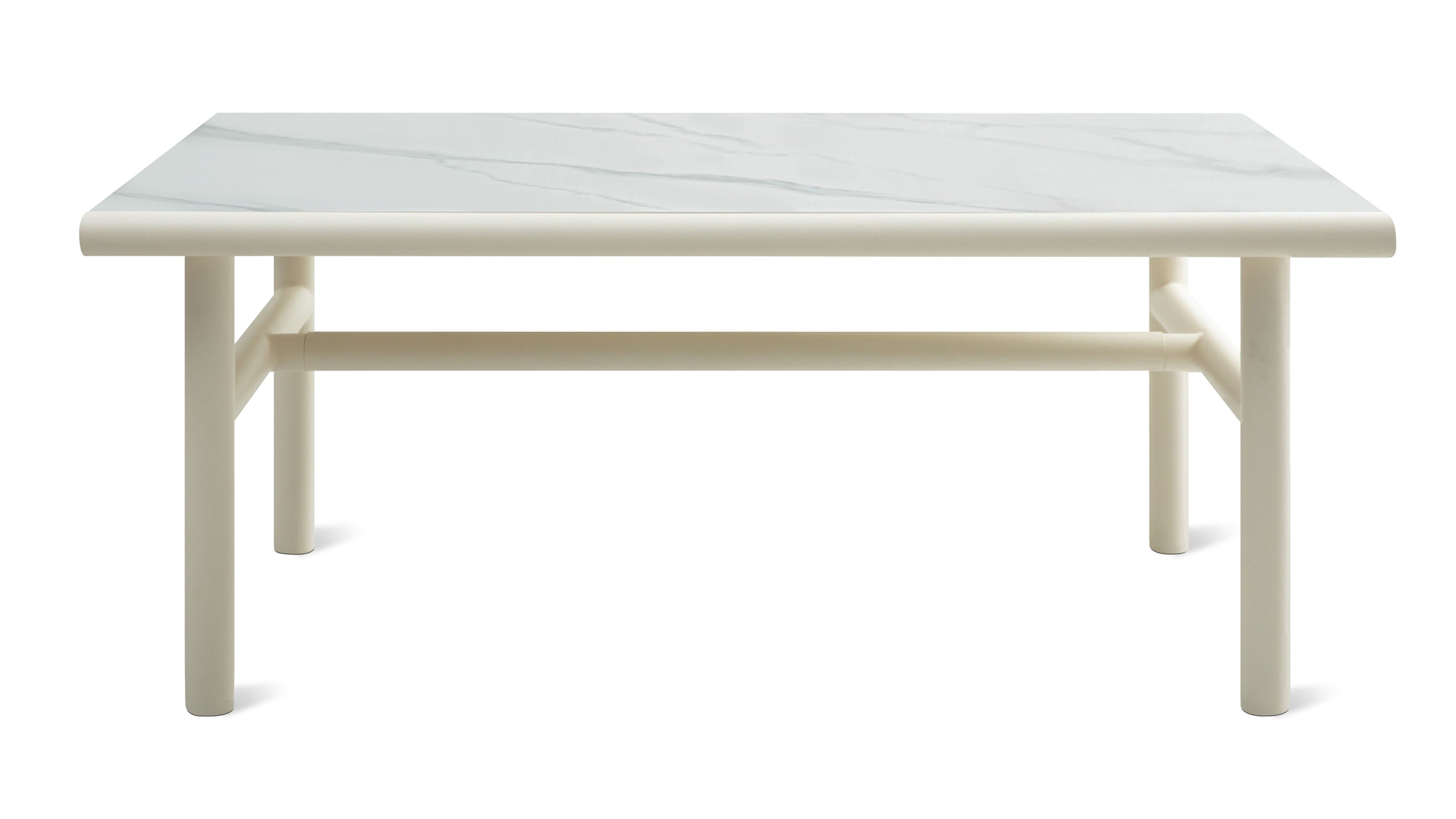 Long Weekend Outdoor Dining Table, Ivory