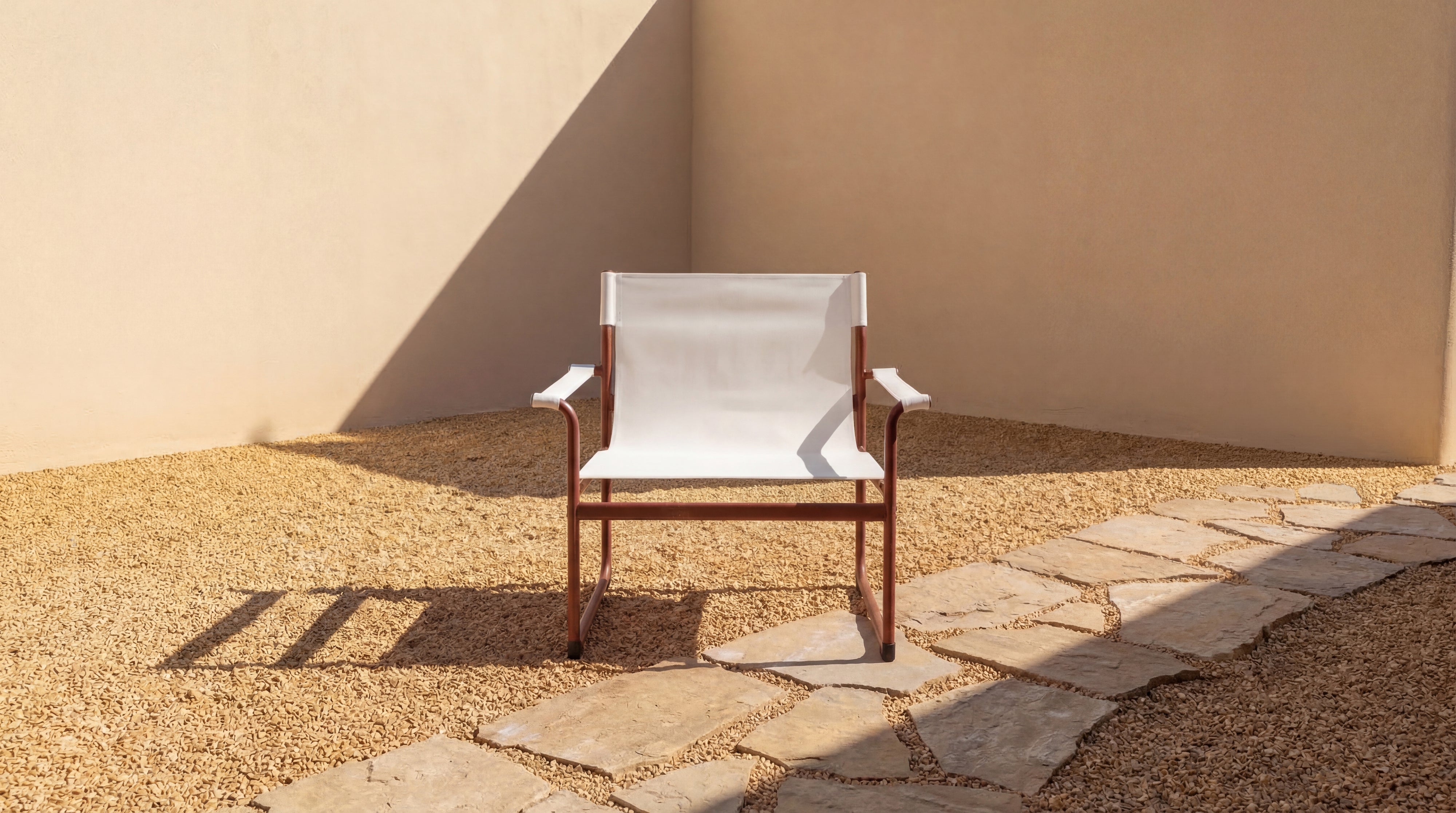 Poolside Outdoor Lounge Chair, Terracotta