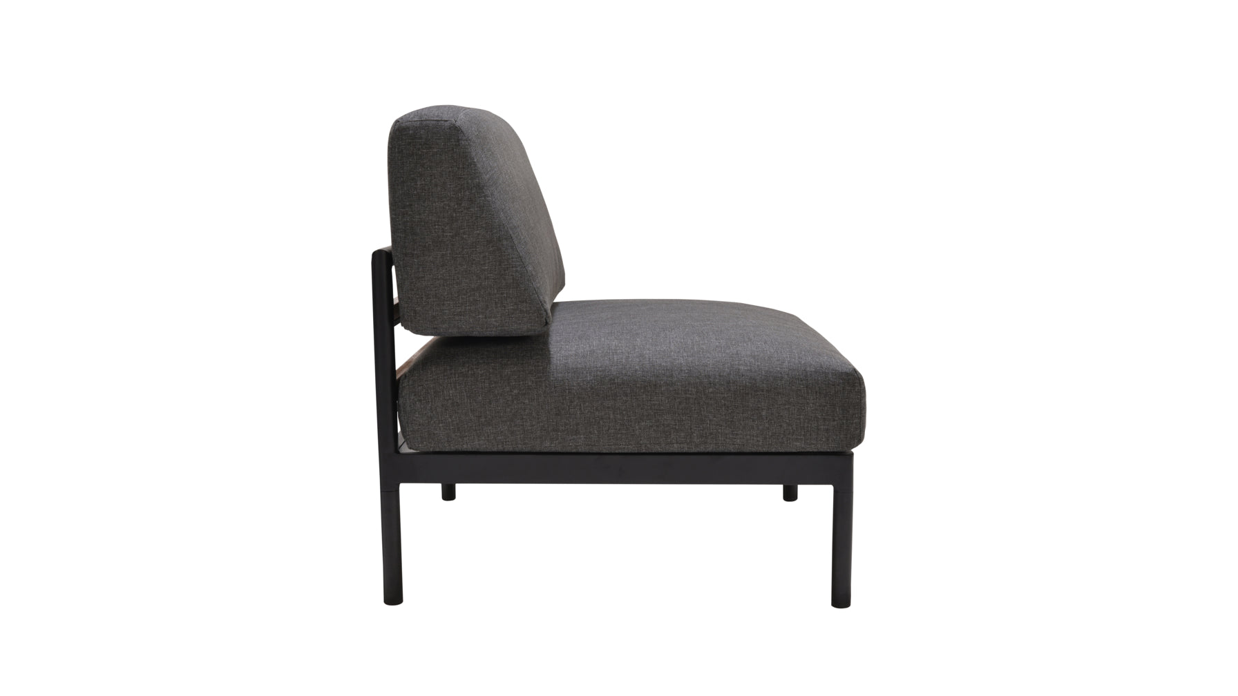 Resort Life Outdoor Armless Chair, Ocean Grey - Image 7