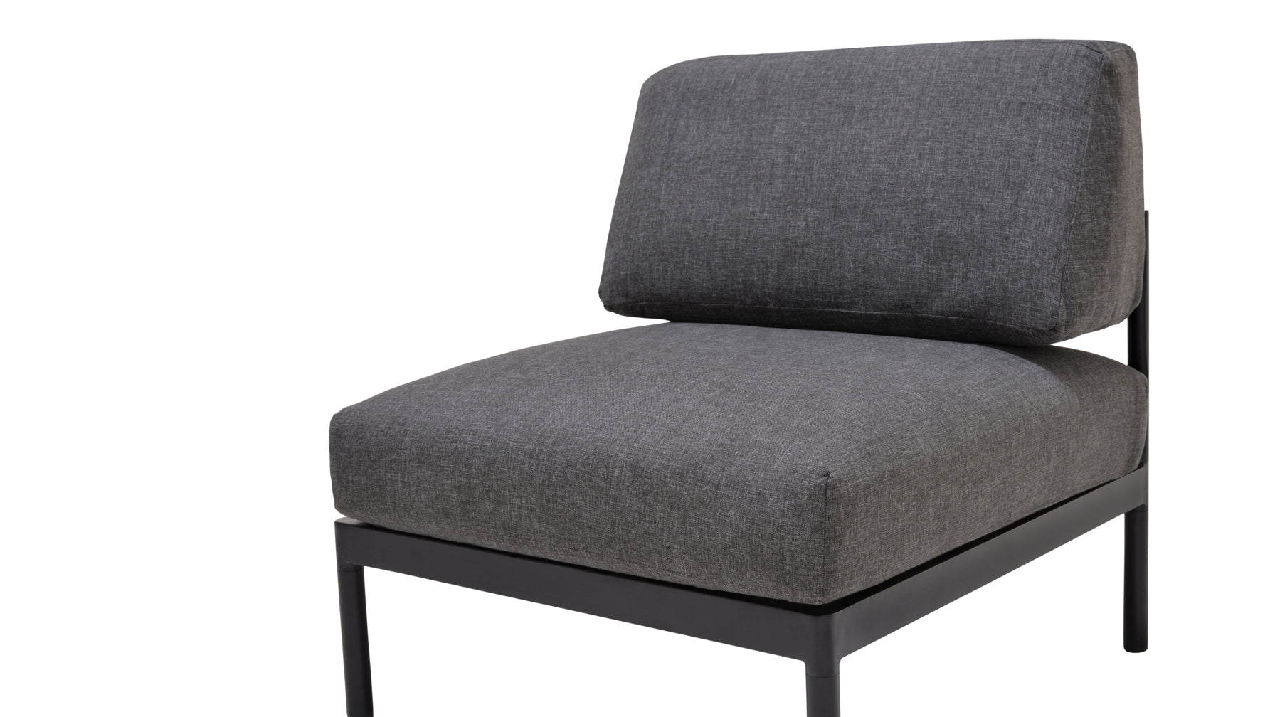 Resort Life Outdoor Armless Chair, Ocean Grey - Image 6