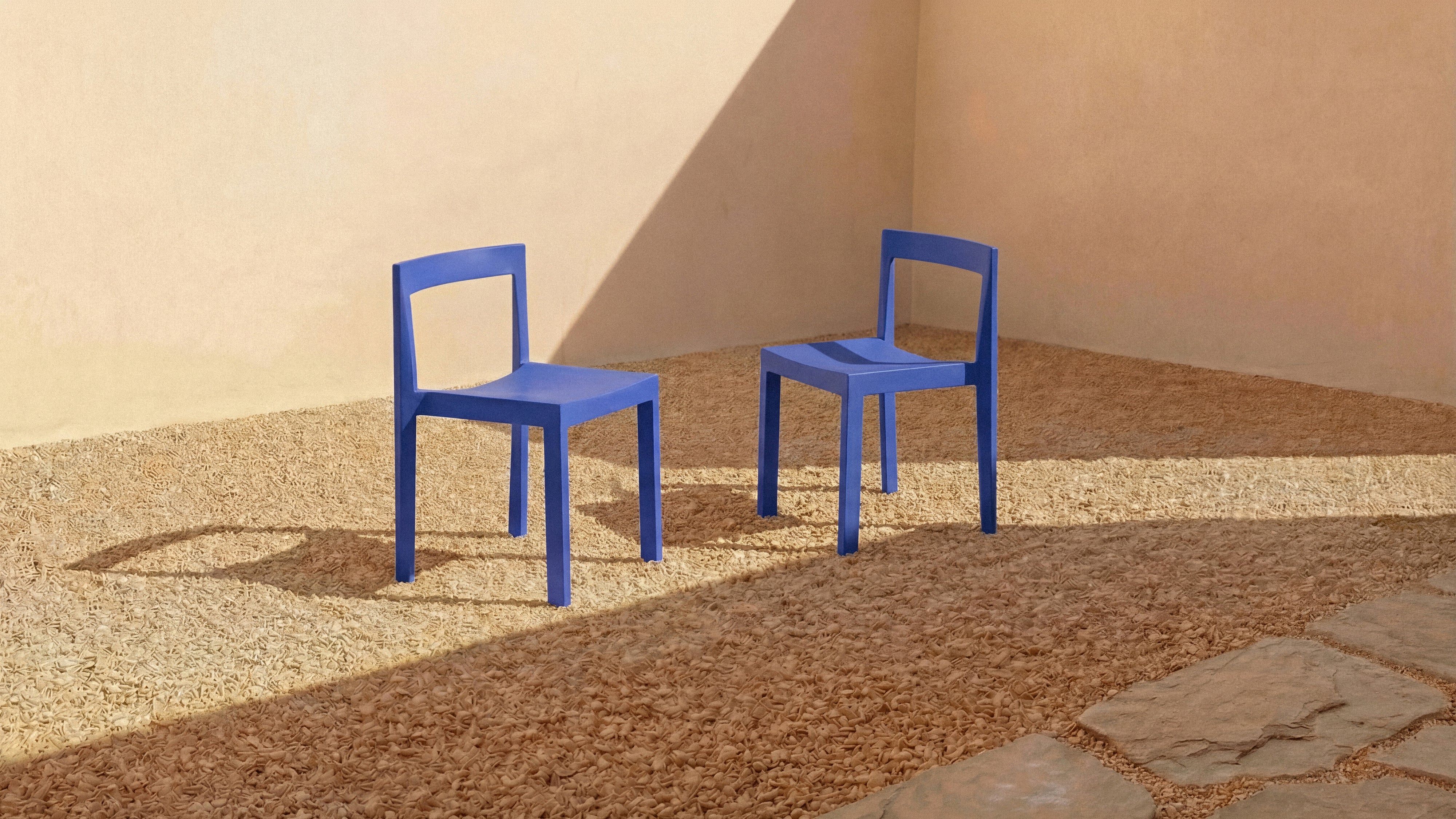 Open Air Outdoor Dining Chair (Set Of Two), Cobalt