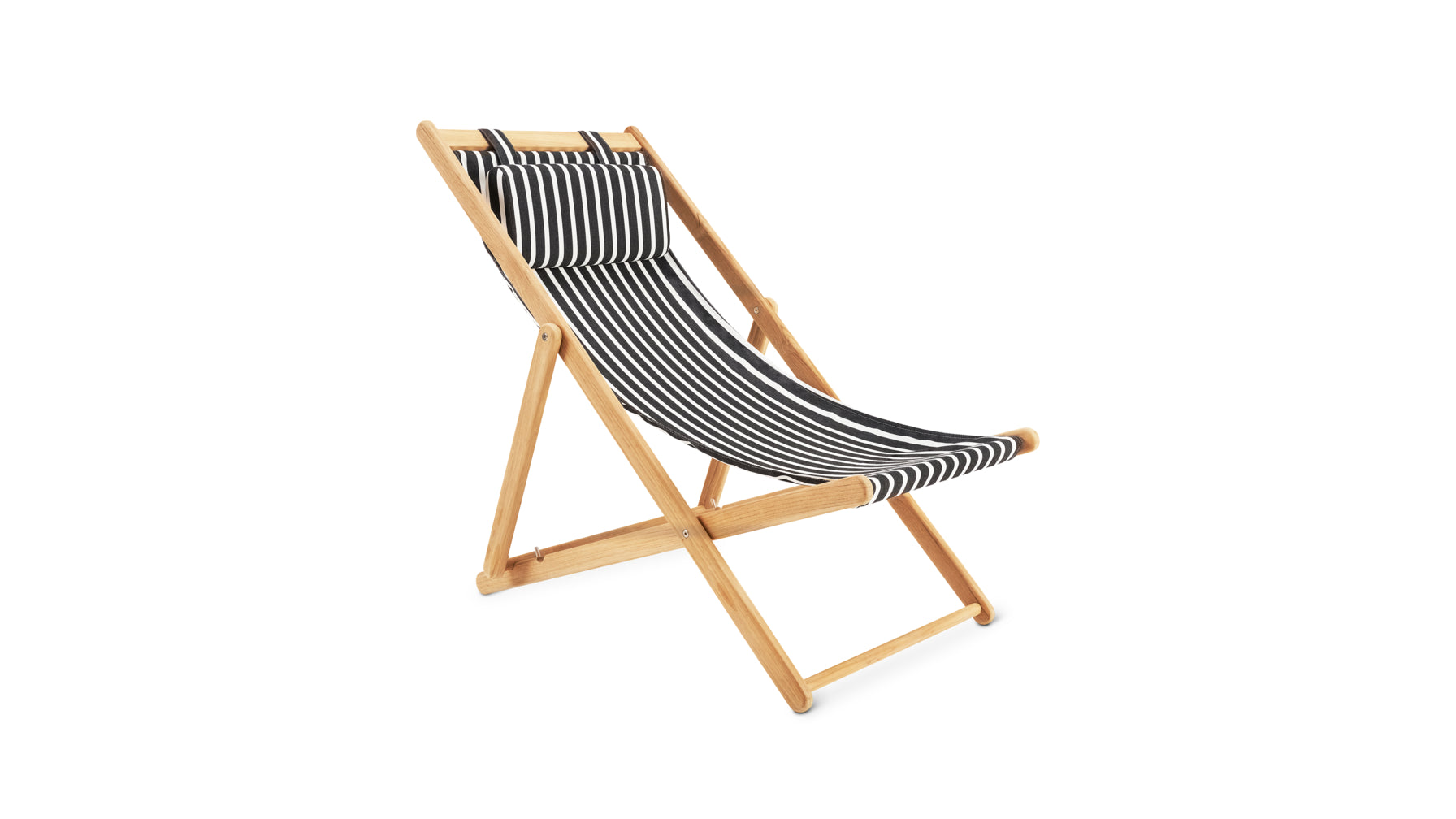 Settle In Outdoor Deck Chair, Black Sand - Image 4