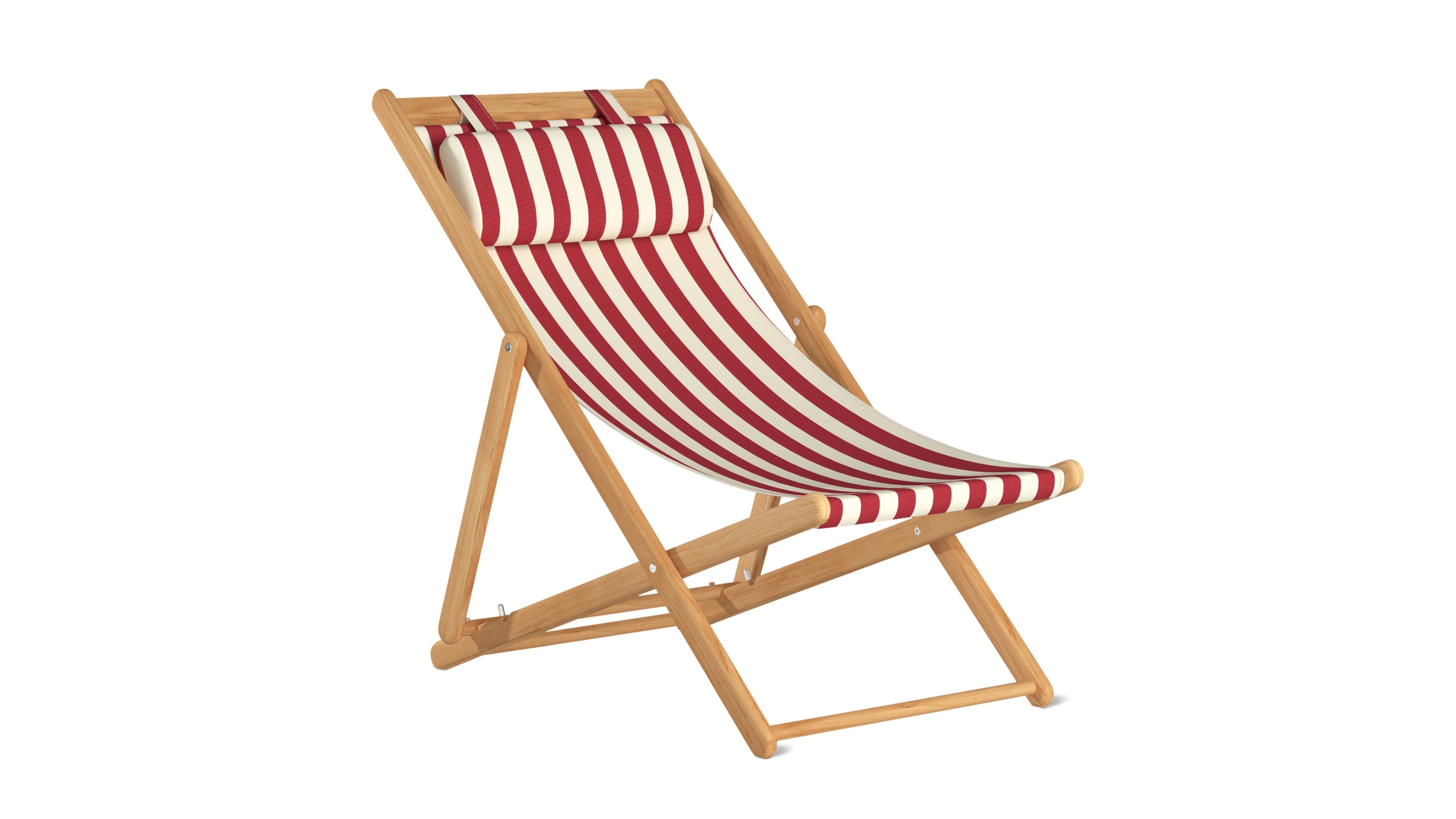 Settle In Outdoor Patio Chair, Large, Scarlet Stripe - Image 7